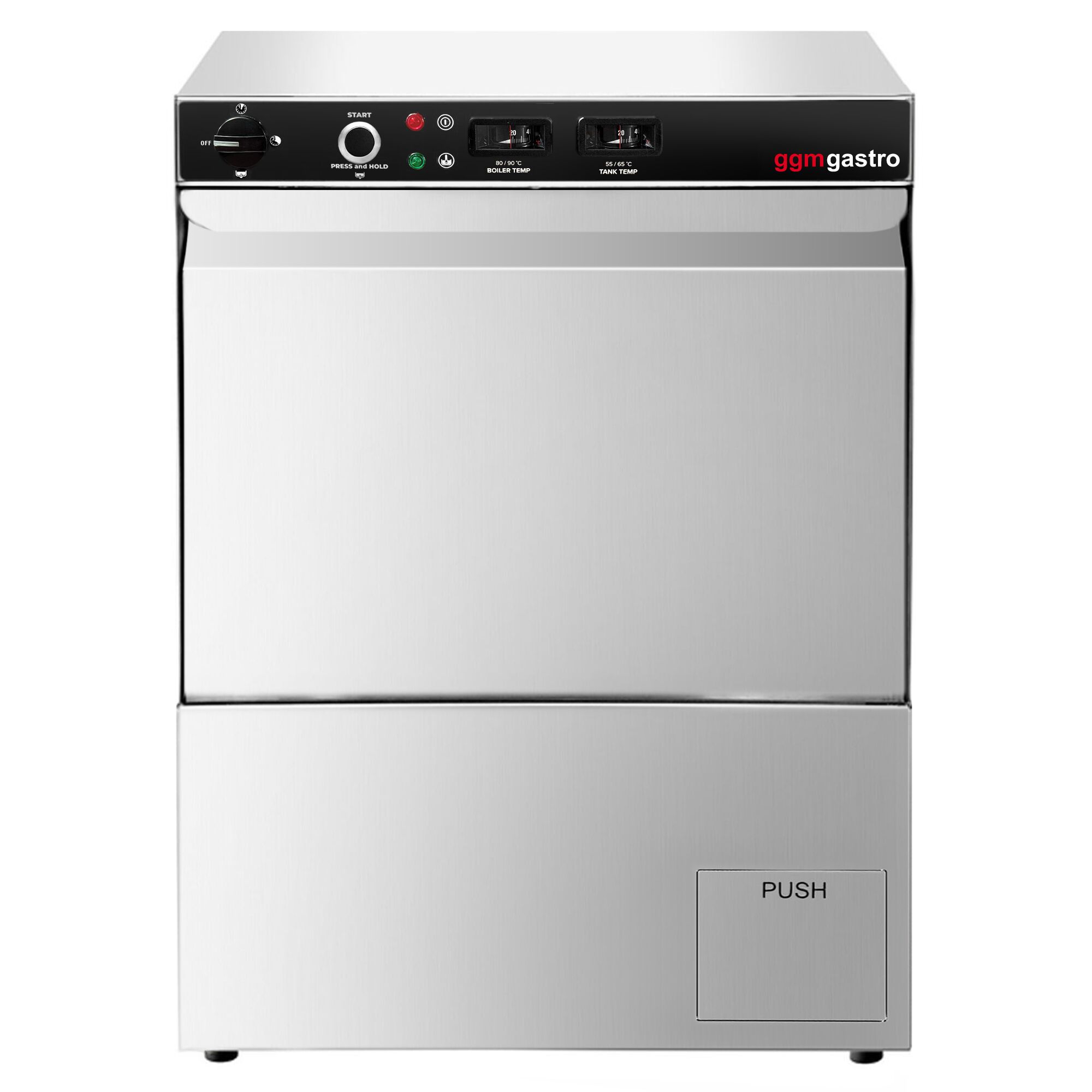 Lave-vaisselle - Manuel - 5,1 kW - avec pompe de détergent, de rinçage et de vidange