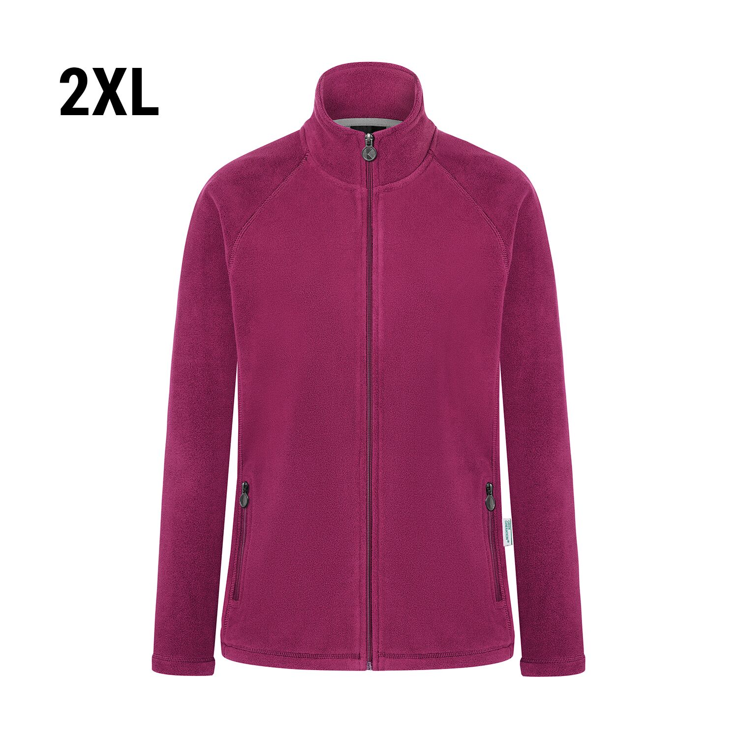 KARLOWSKY | Women's Workwear Fleece Jacket Warm‑Up – Platinum Grey - XXL - Recycled Polyester