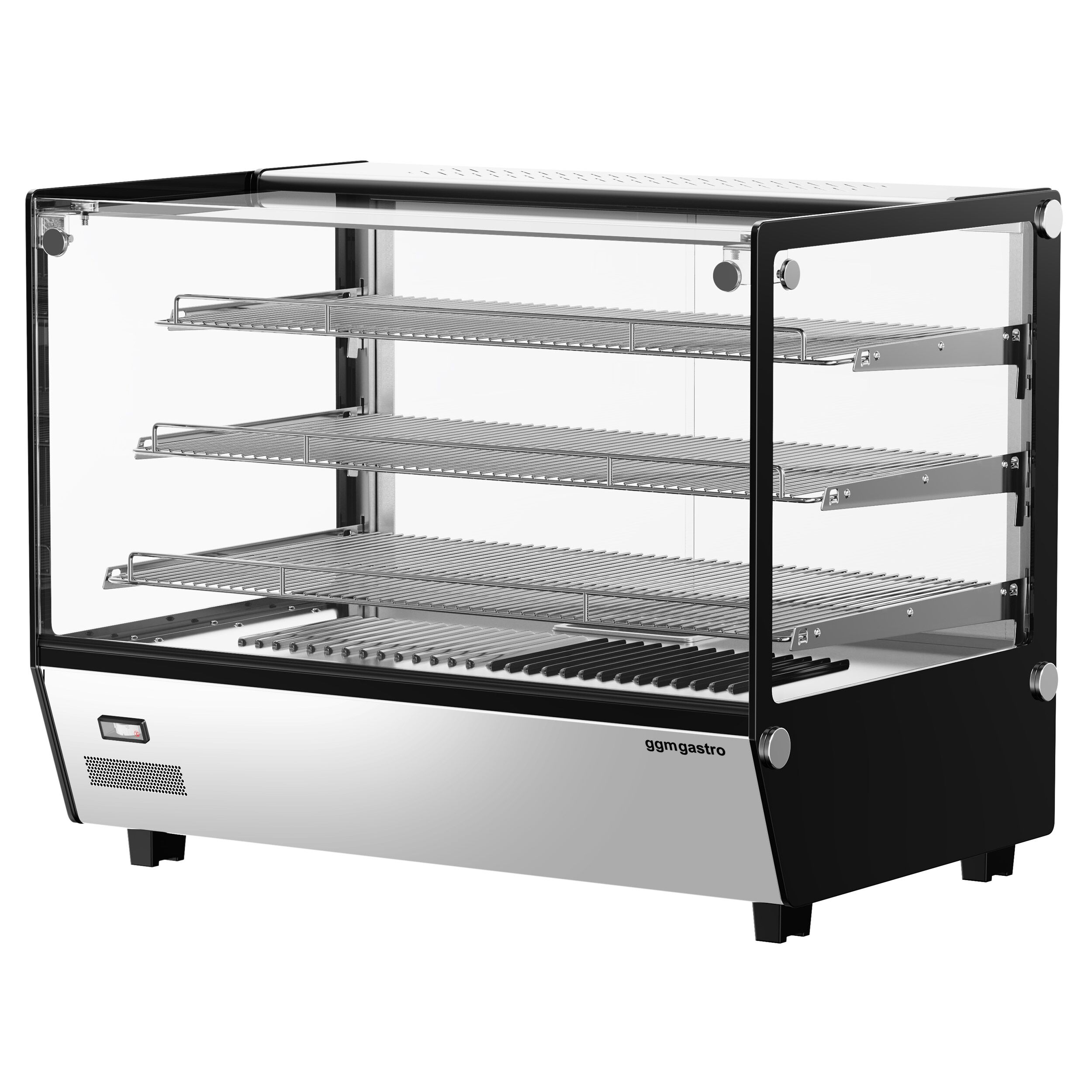 Vitrine chauffante – 880 mm – 1,5 kW – avec 3 étagères
