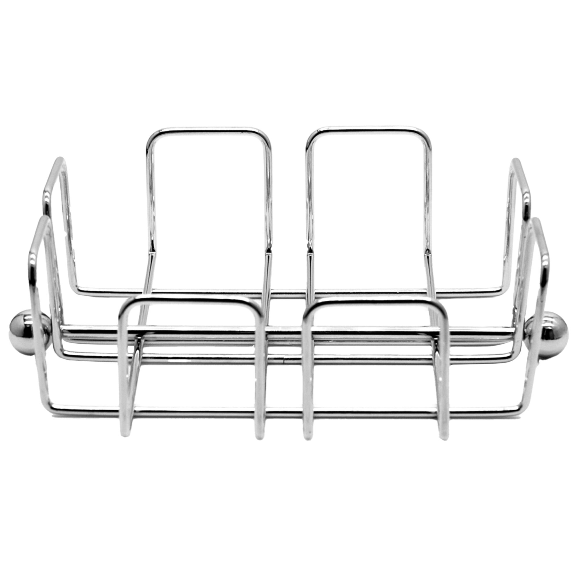 (6 pcs) Porte-serviettes cocktail - WIRE - Chromé - Métal - pour env. 50 serviettes cocktail - 190x190x65mm - incl. poids