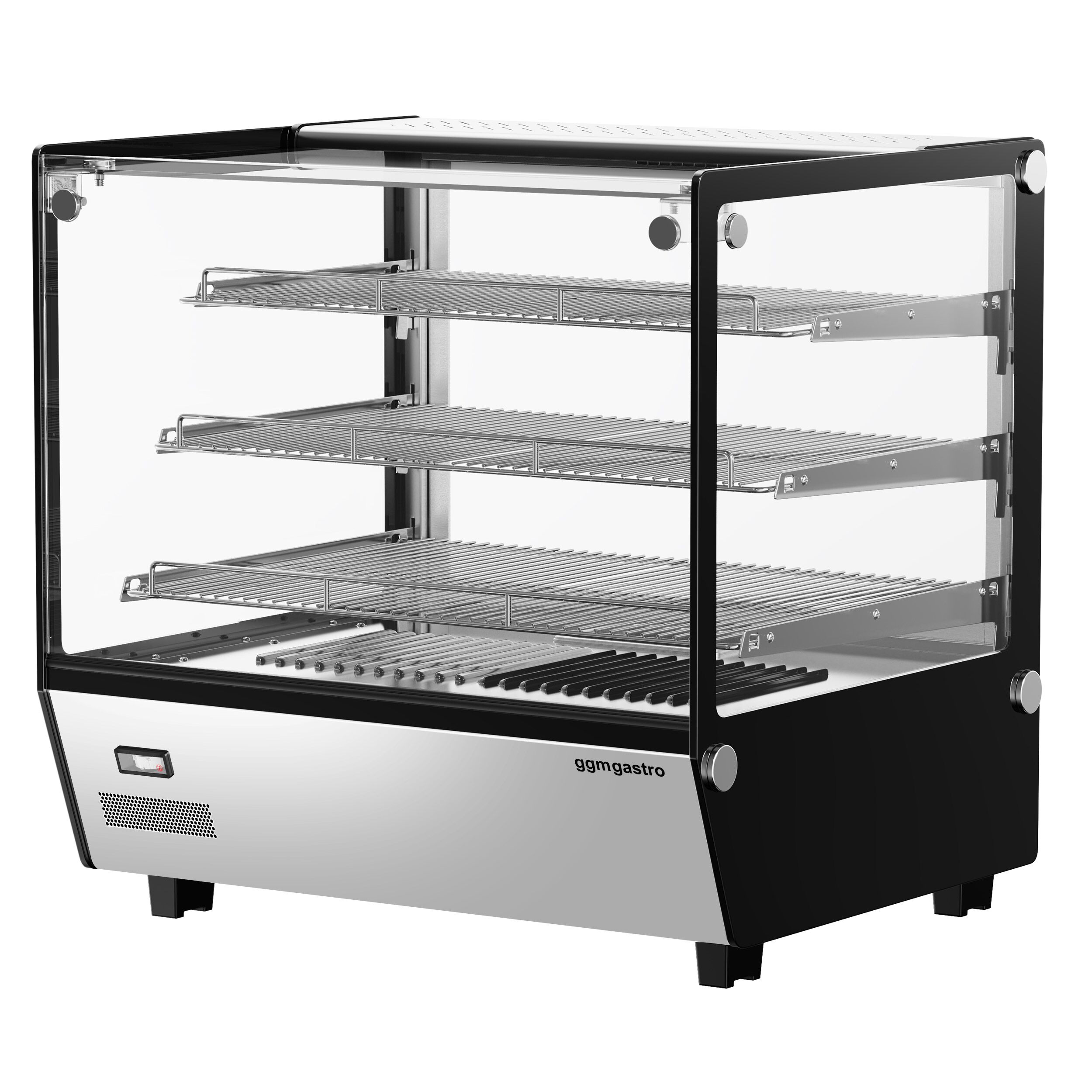 Vitrine chaude - 702mm - 1,10kW - avec 3 étagères - à poser