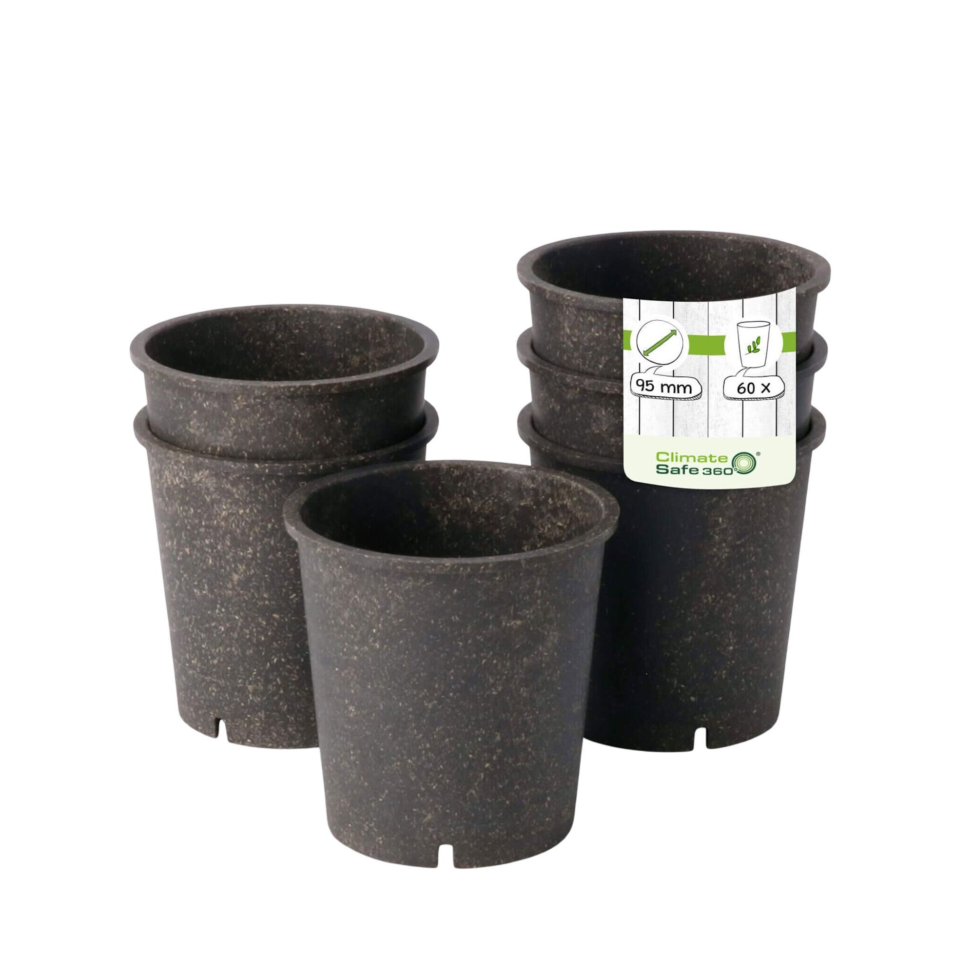 (60 pcs) Gobelet réutilisable - 400ml - Ø 95mm - Gris