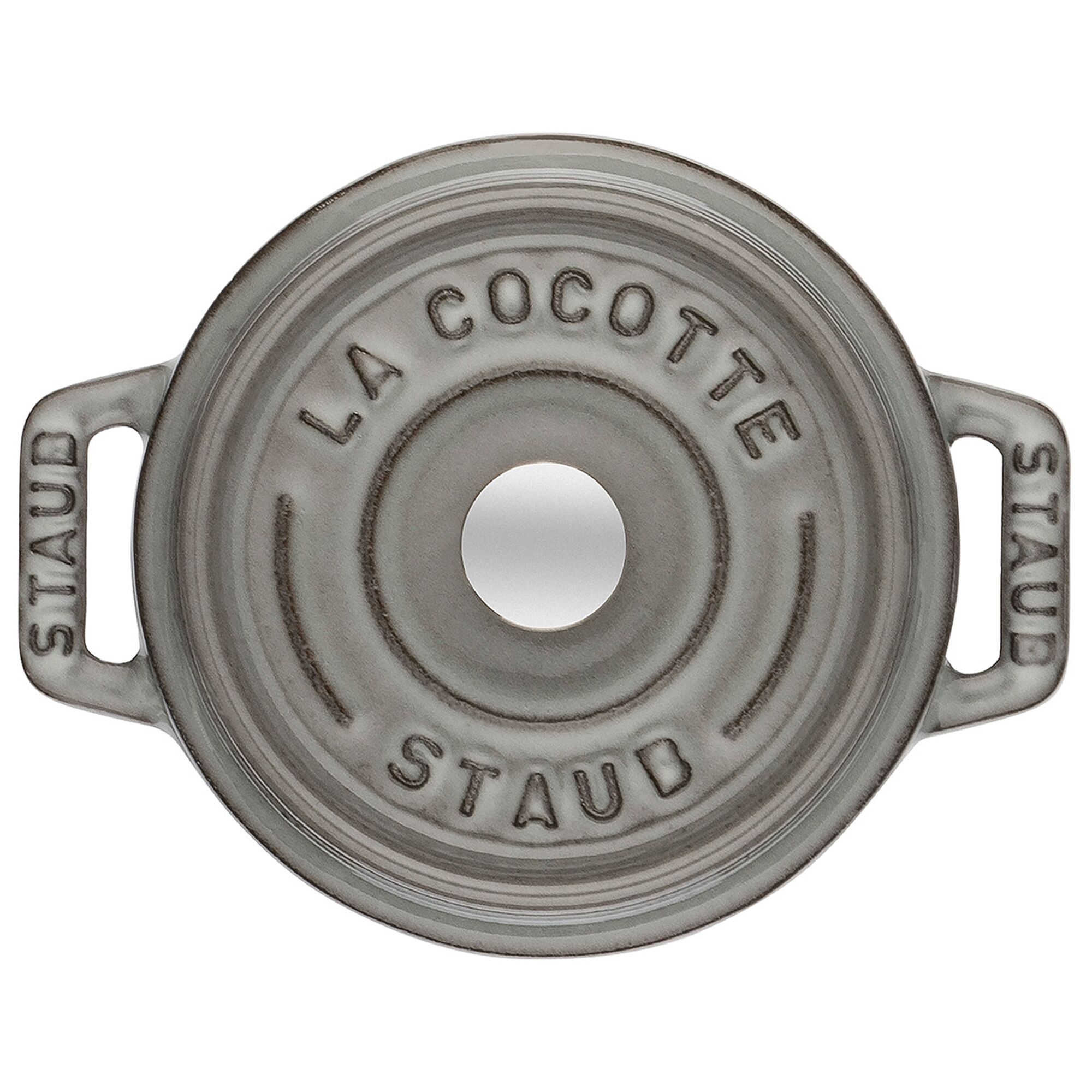 STAUB | Mini Cocotte Round Enamelled Cast Iron Casserole Dish – Ø10 cm – Graphite Grey