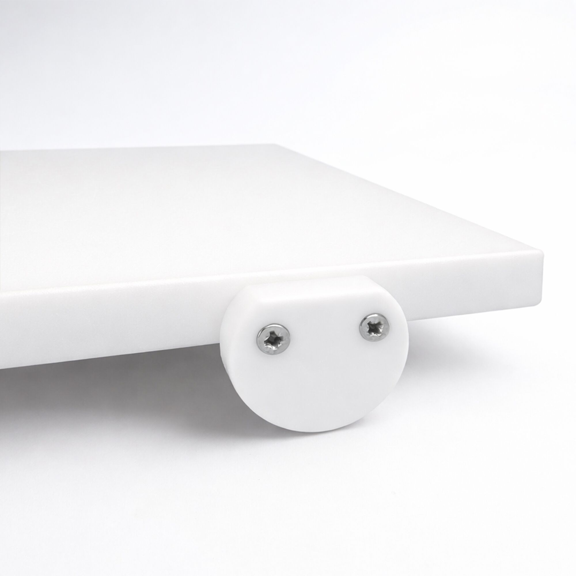 Planche à découper antidérapante avec butées – 300 × 500 mm – conforme HACCP – Blanc