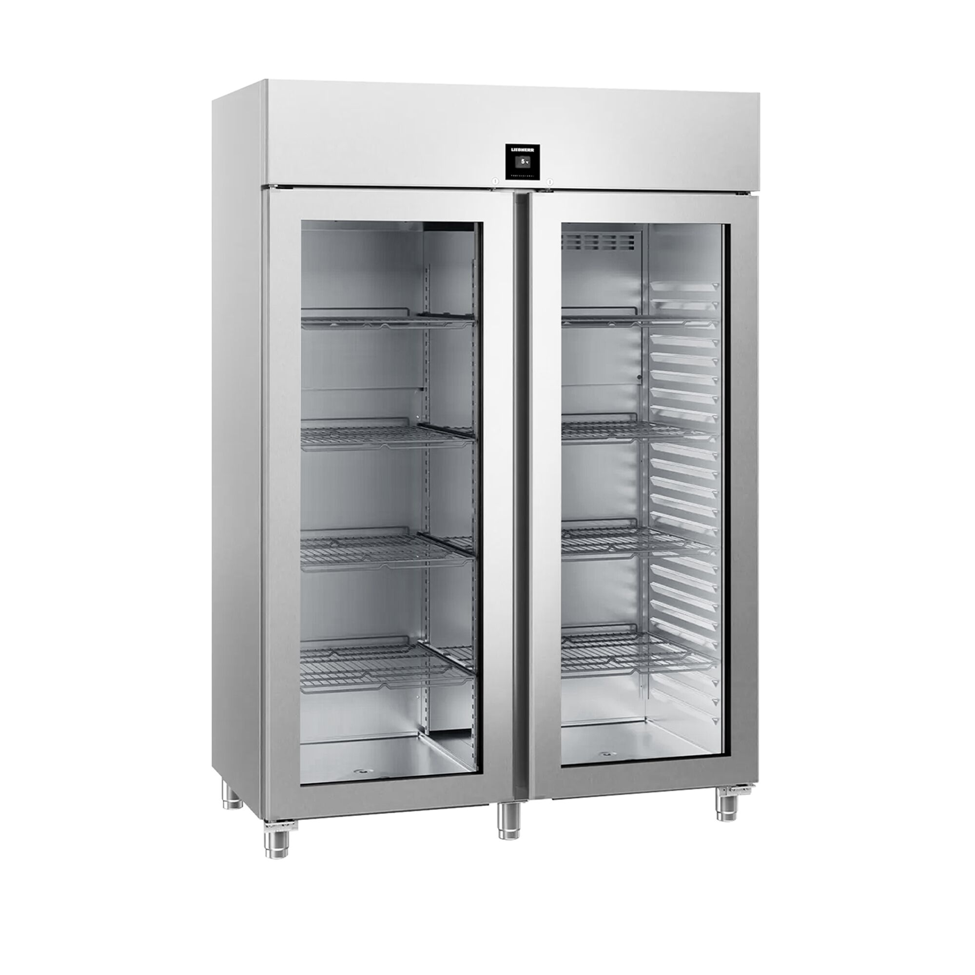 LIEBHERR | Réfrigérateur en İnox PERFECTION - 1414 Litres - GN 2/1 - Intérieur en inox - avec 2 portes en verre et WiFi    