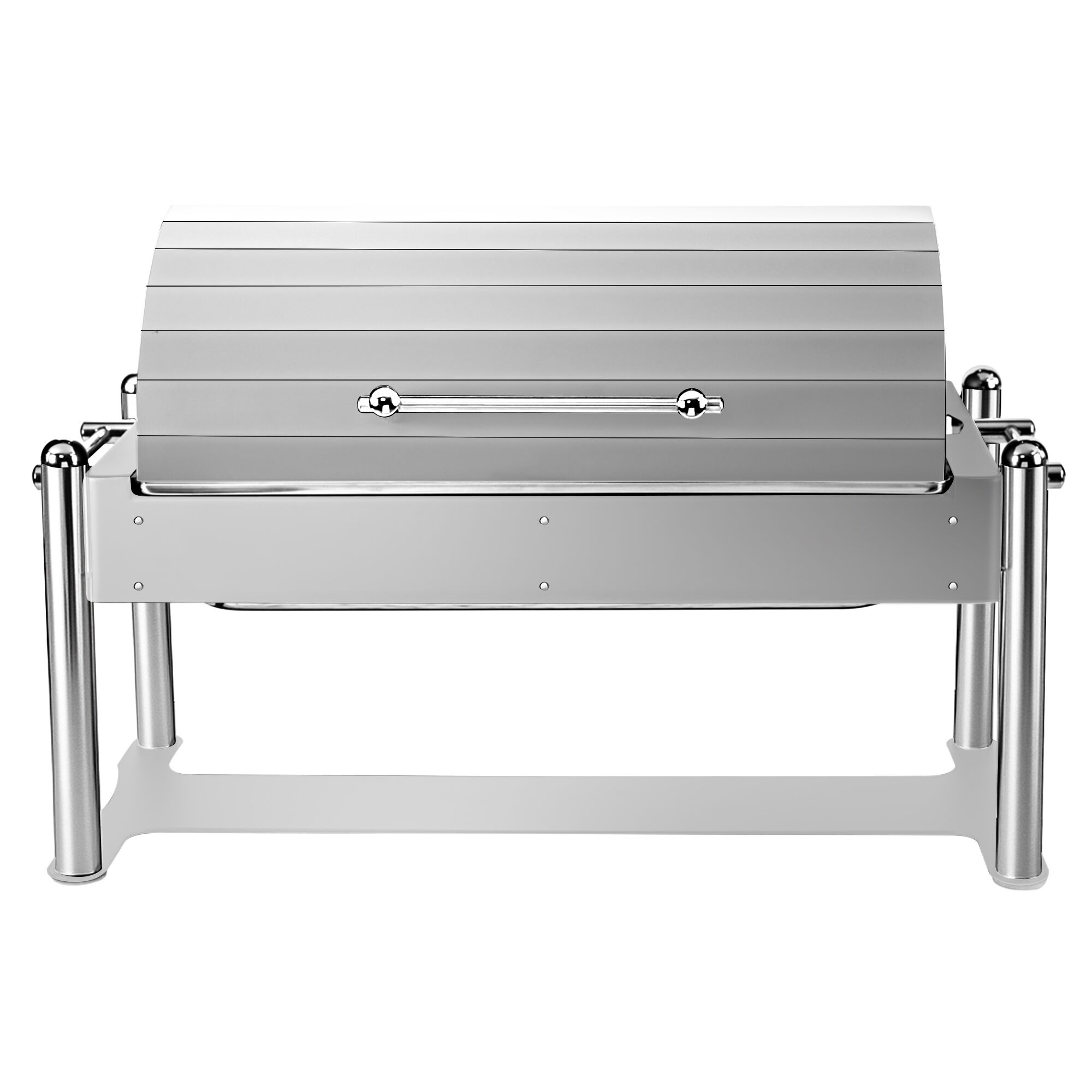 Chafing dish électrique - GN 1/1 - avec couvercle roll top - Finition chromée