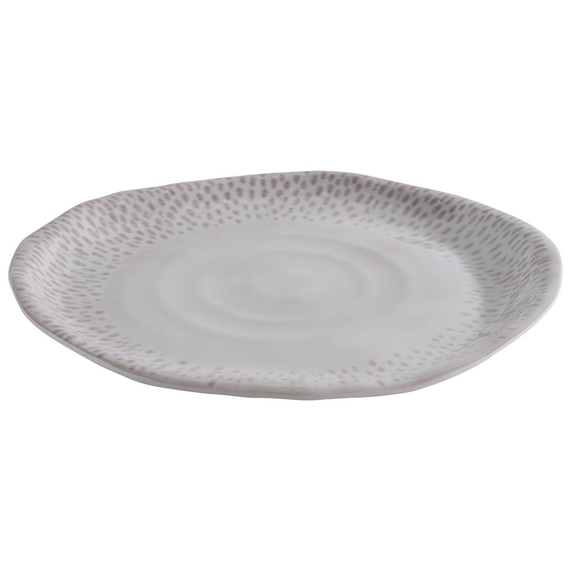 (6 pièces) FOOTMARK - Assiette - Mélamine - Ø 265 mm