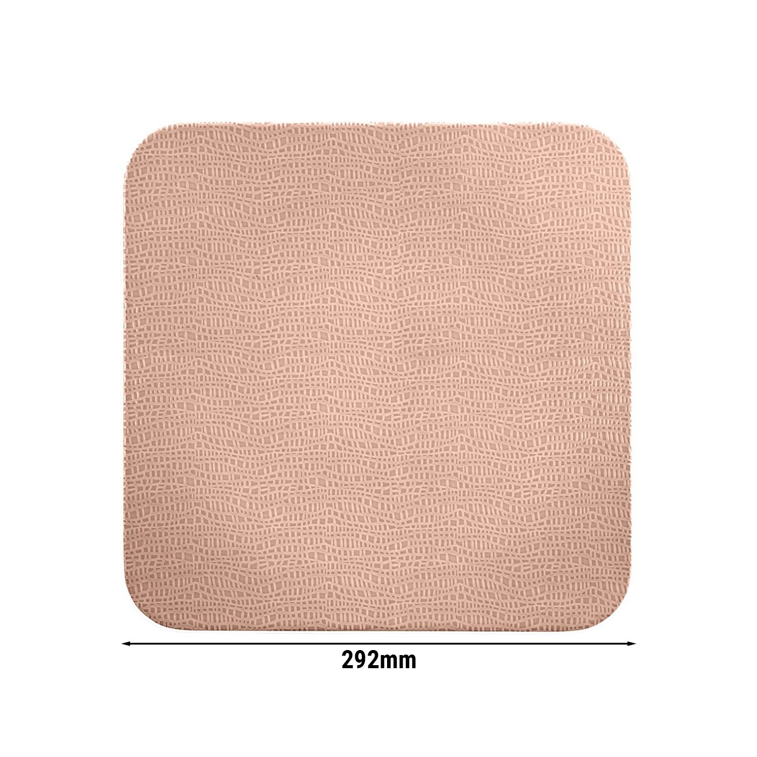 (4 pièces) SELTMANN WEIDEN | Assiette coupe – plate carrée – 290 × 290 mm – Rose ancien