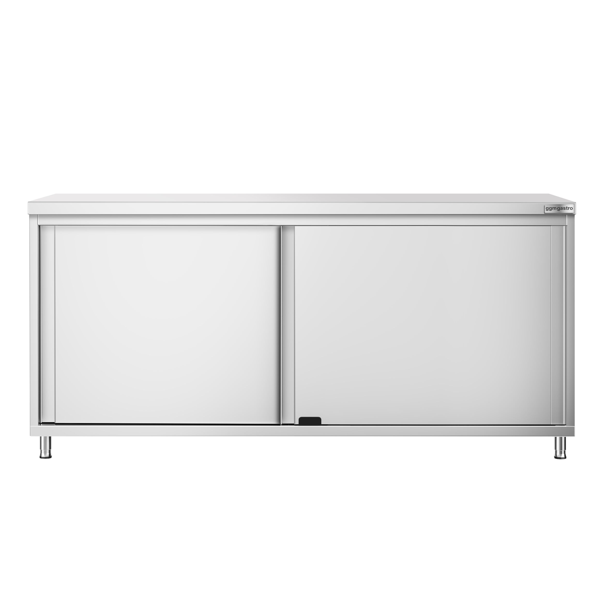 Edelstahl Arbeitsschrank PREMIUM - 1800x800mm - mit Schiebetür