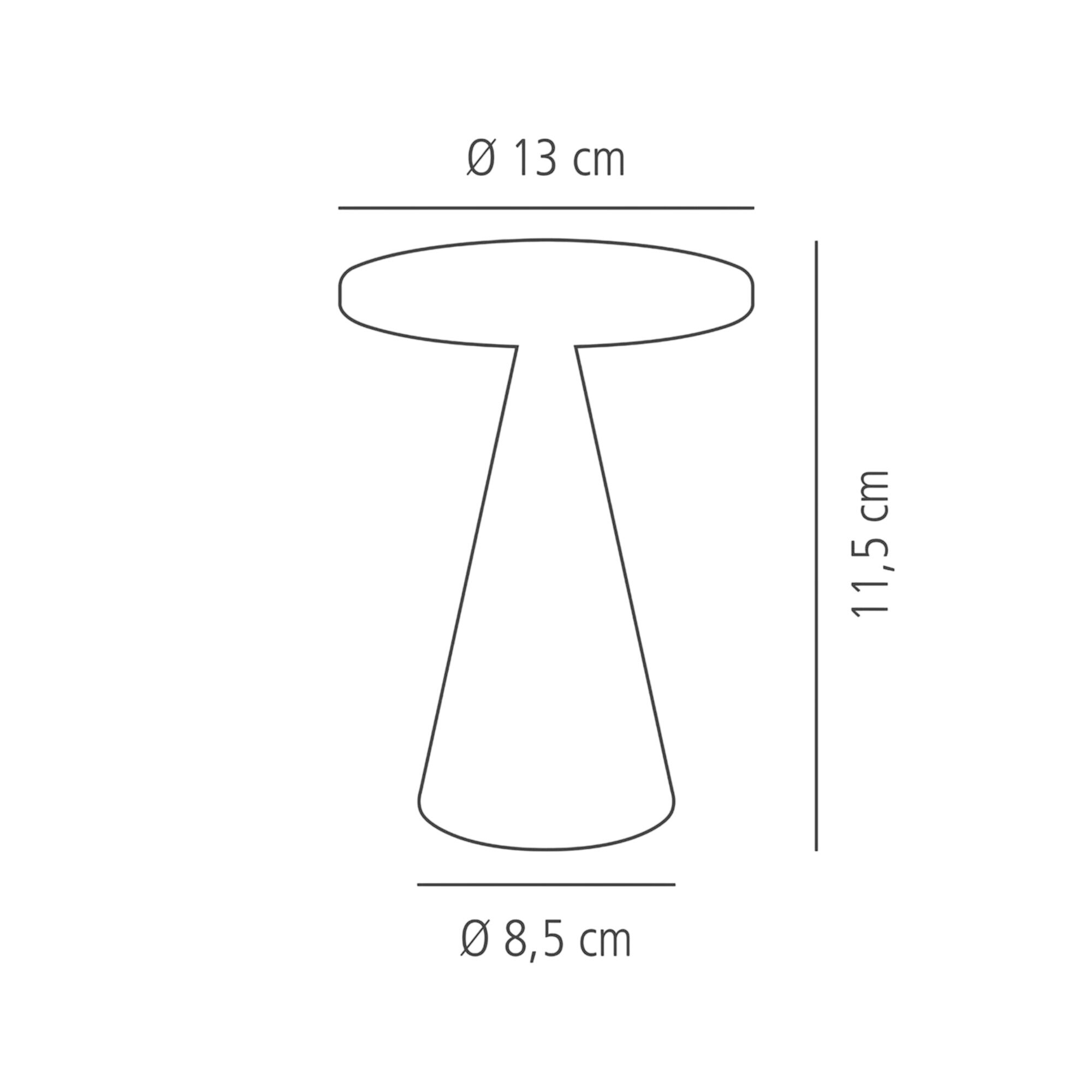 (4 pièces) Lampe de table – CONE MINI – Ø 130 mm – Whisper White