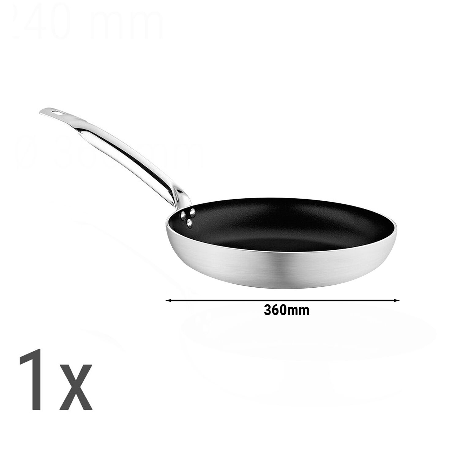 (6 pièces) Set de poêles à frire - Aluminium - 6 pièces