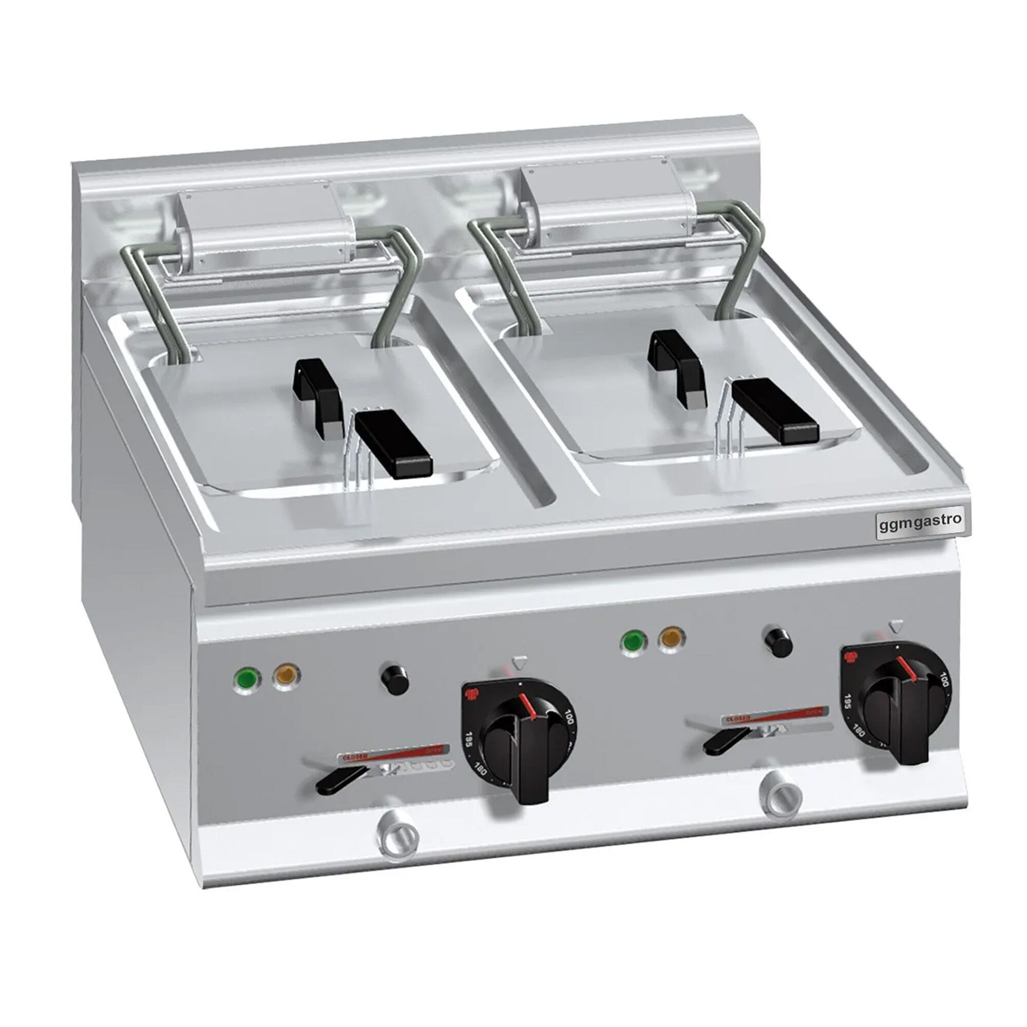 Friteuse électrique double – 10+10 litres – 18 kW