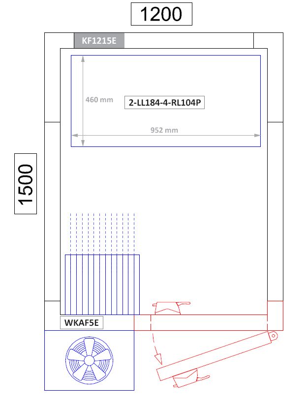 Étagère de base en aluminium - 952 x 1800 mm - Capacité de charge : 600 kg
