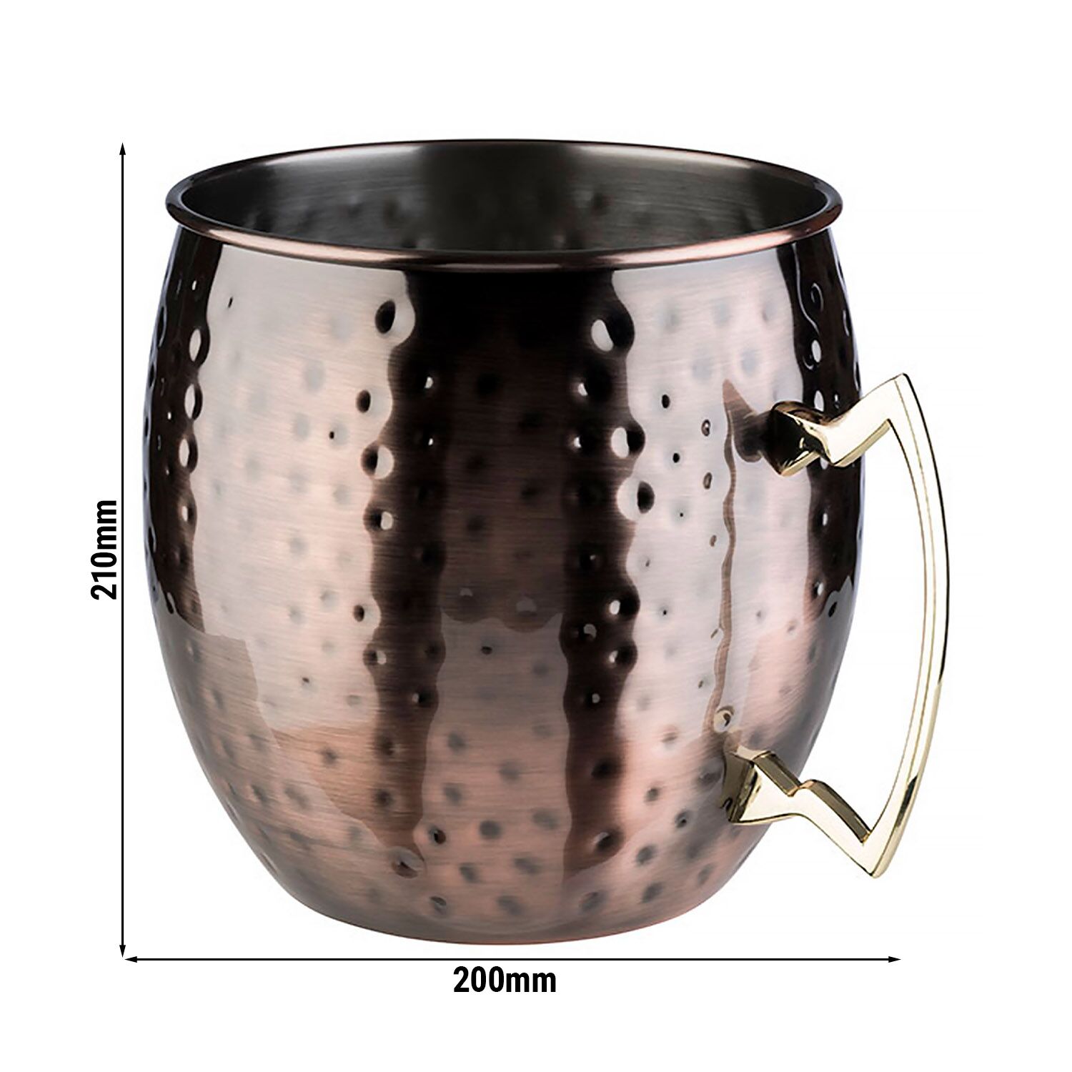 Cubitera - MOSCOW MULE - Acero inoxidable - 5 litros - Cobre