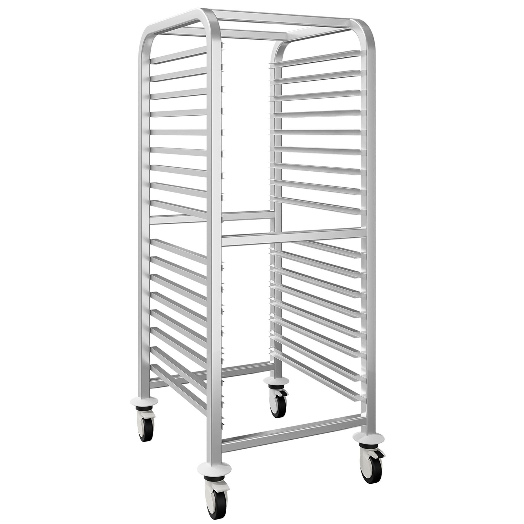 Chariot à plateaux – pour 15 plateaux EN 600 × 400 – avec roulettes silencieuses