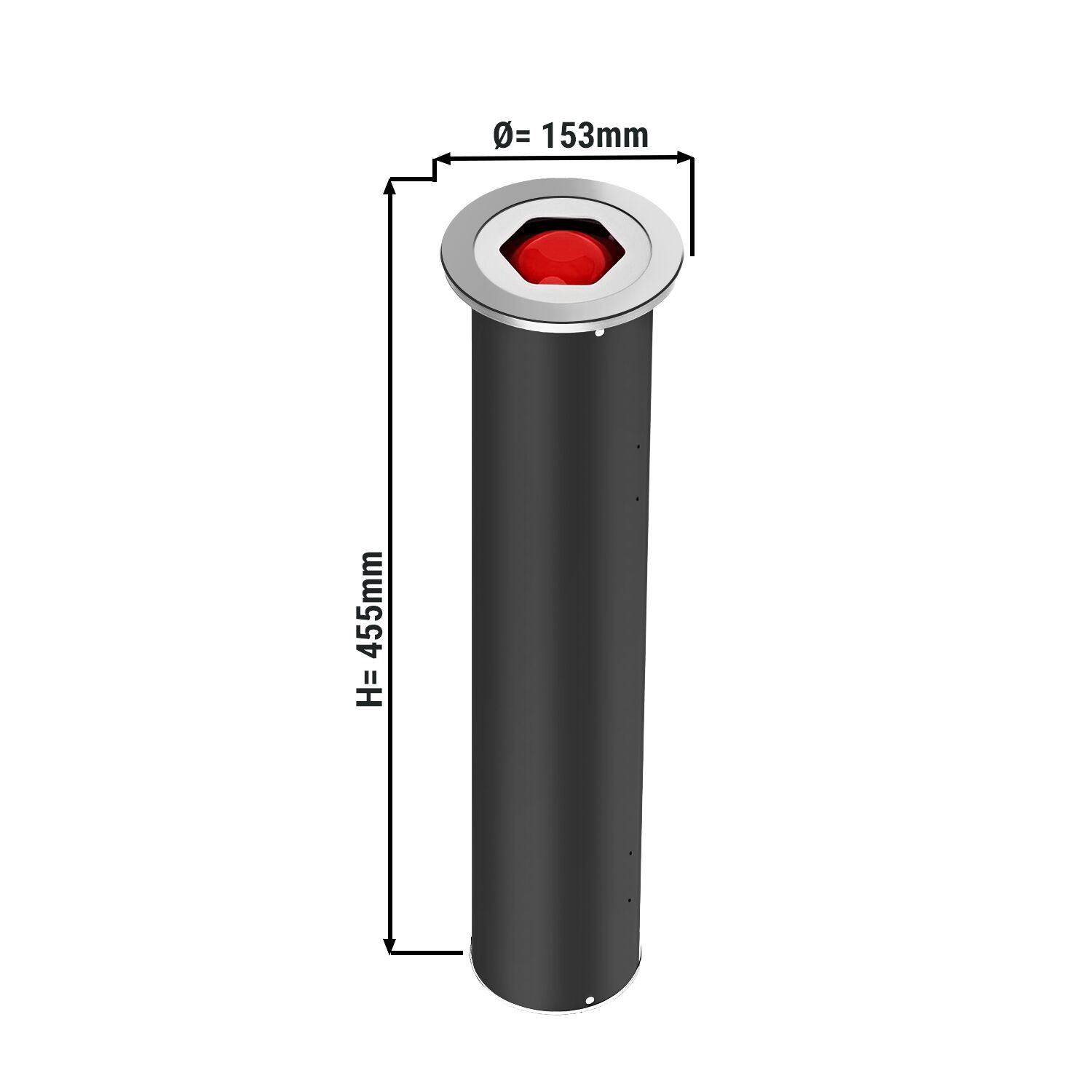 In-Counter Cup Dispenser - Plastic - spring-loaded - In-Counter Version