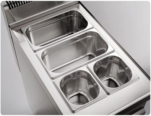 Countertop Bain Marie - 2x GN 1/1 or 4x GN 1/2 - 2,4 kW - with Drain Tap