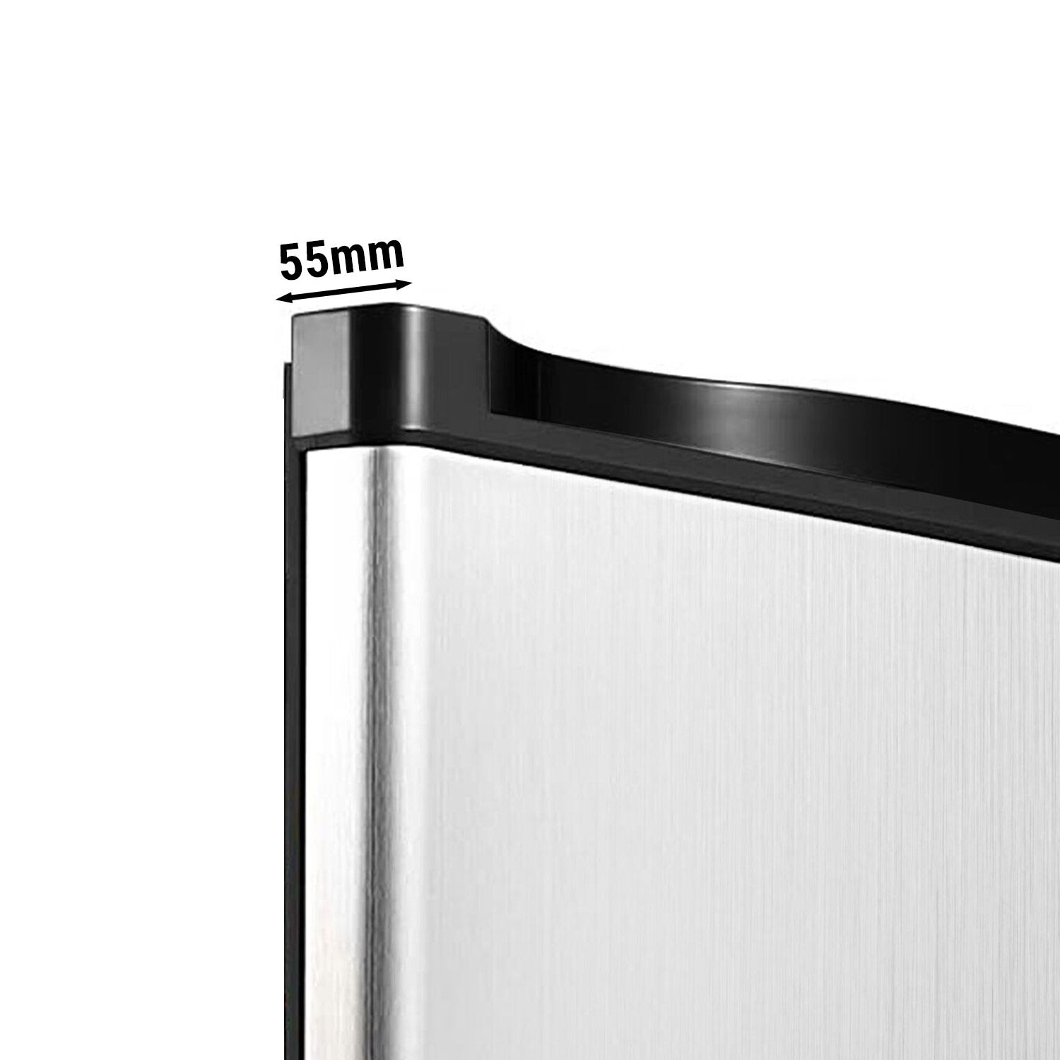 Mini congélateur ECO - 32 Litres - avec 1 porte - Noir - Porte en inox