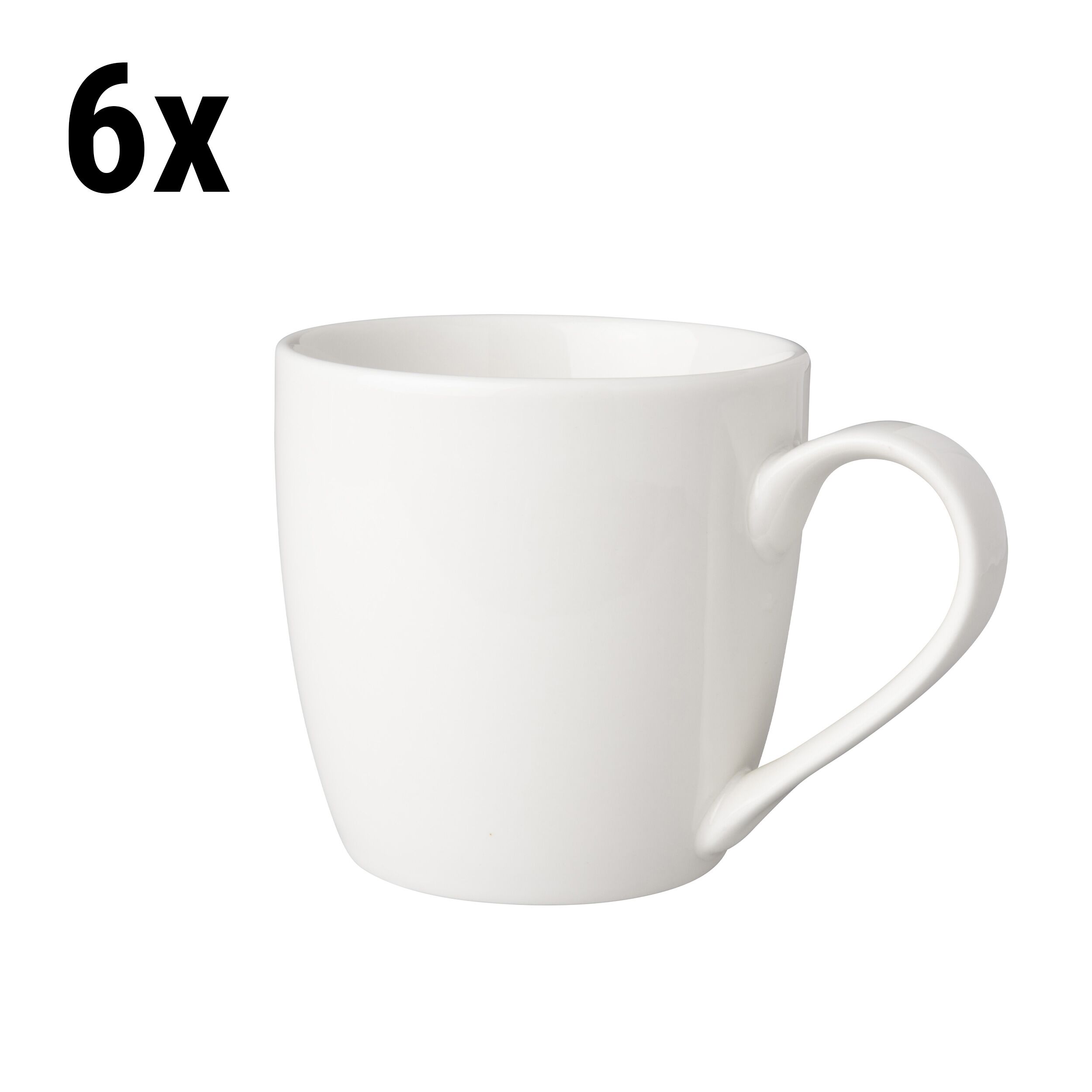 (6 Stück) BUDGETLINE - Kaffeetasse Mammoet Neo - 250ml - Weiß