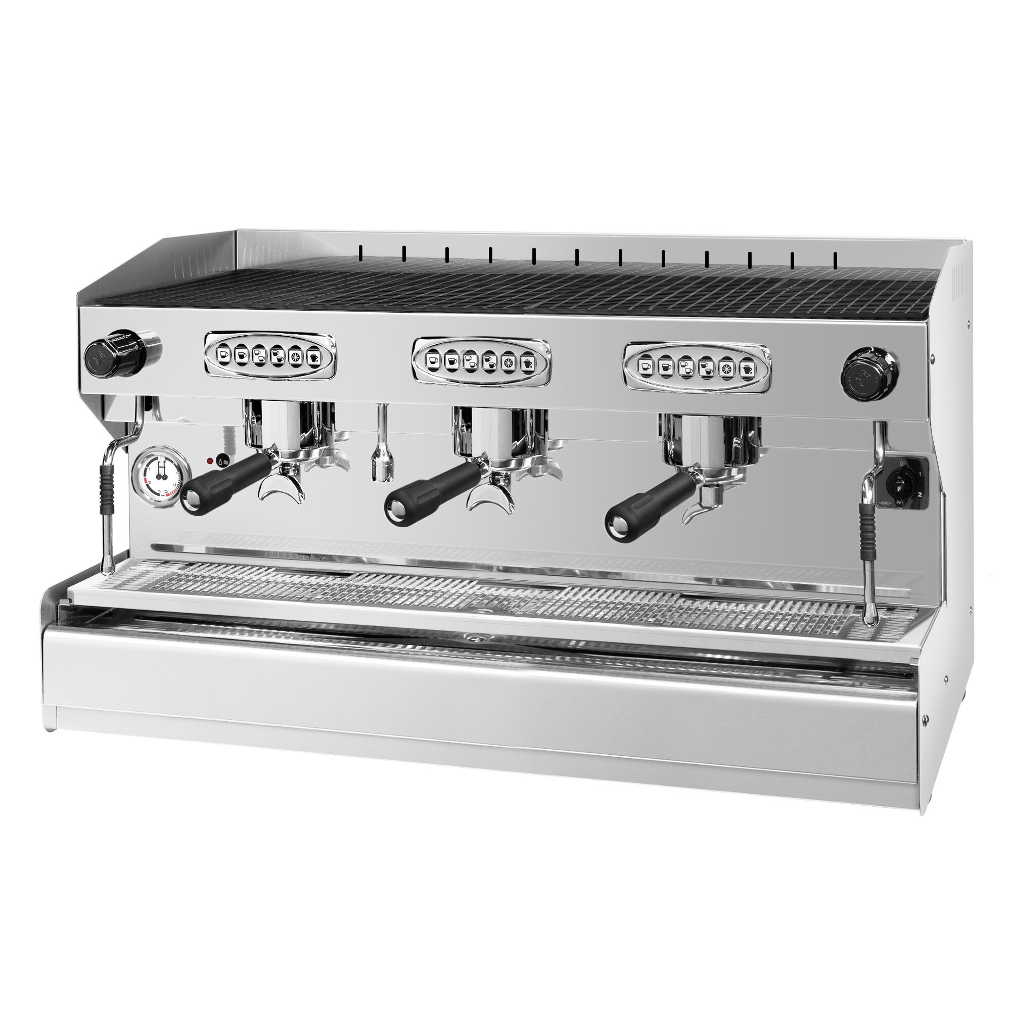 Machine à café porte-filtre « Allegro » – 3 groupes – avec système de préinfusion inclus