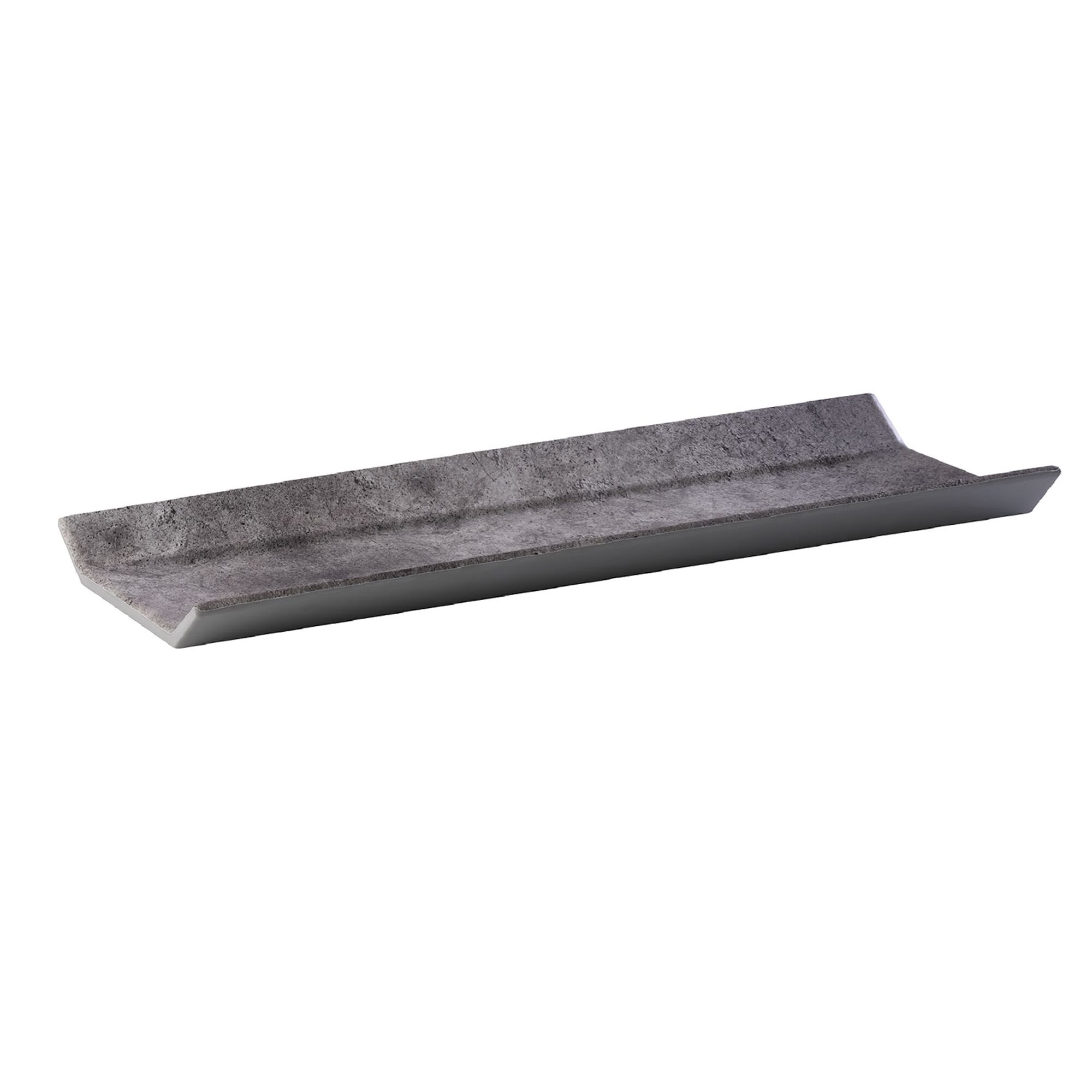 (6 pièces) Plateau GN 2/4 – ELEMENT – Mélamine – Hauteur : 35 mm – Gris