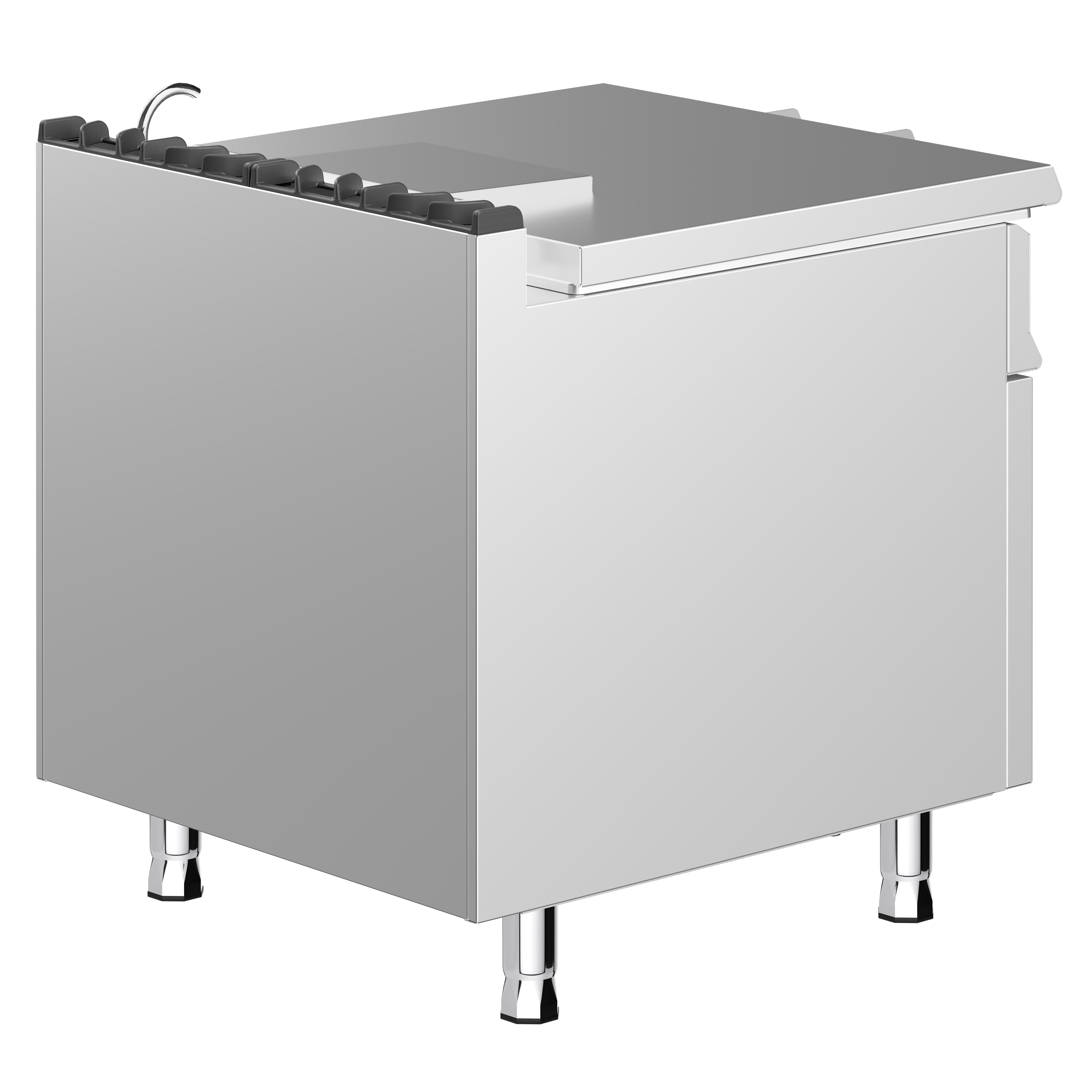 Sauteuse basculante à gaz – 80 litres – 20,5 kW – avec volant manuel et raccordement d’eau