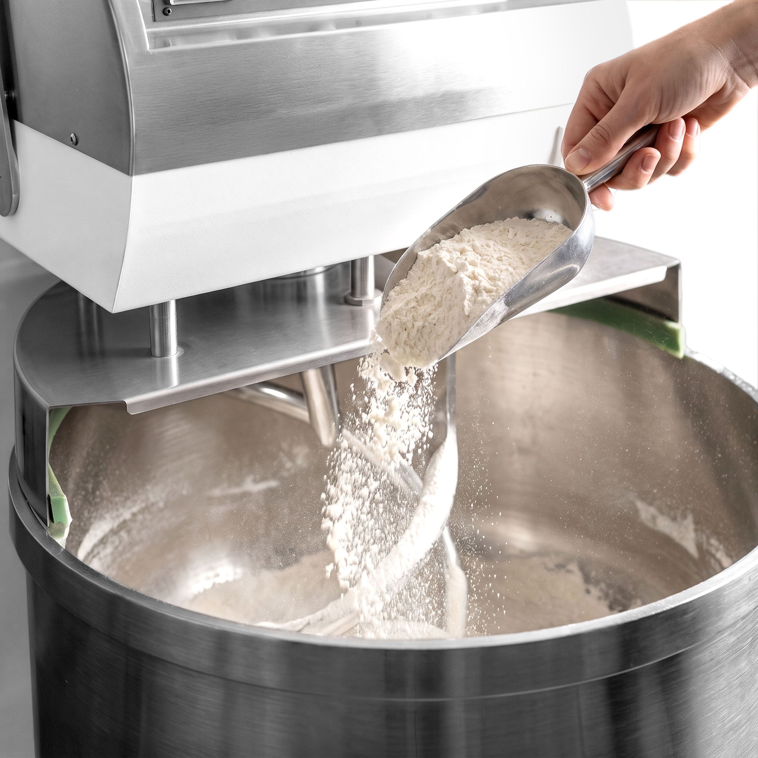 Impastatrice a spirale per panifici PREMIUM PLUS - 205L / 130kg - 2 velocità - testa fissa - a doppio motore - con timer - 400V trifase - per panificazione