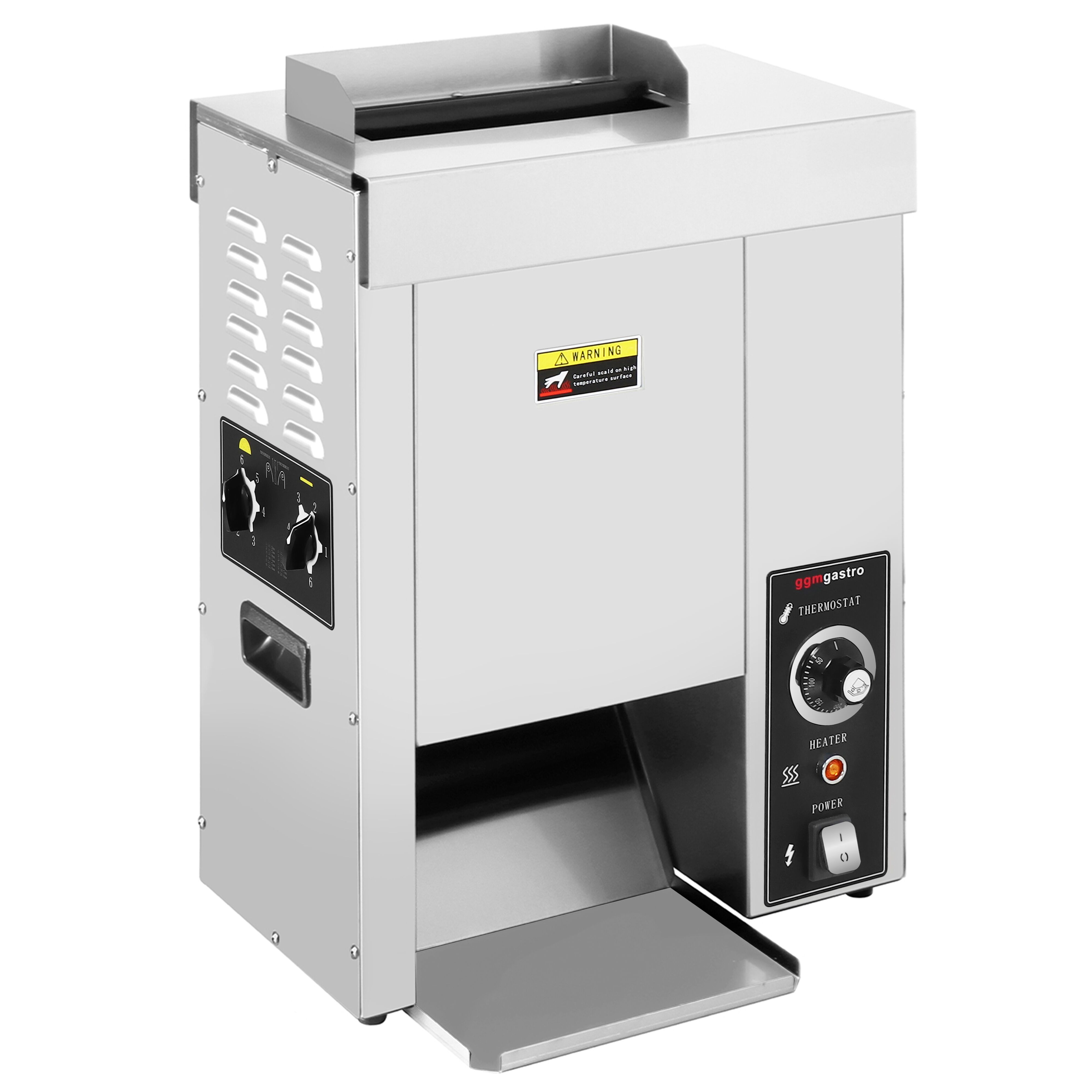Toaster vertical - Manuel - 2 kW - pour pains à burger & hot-dog