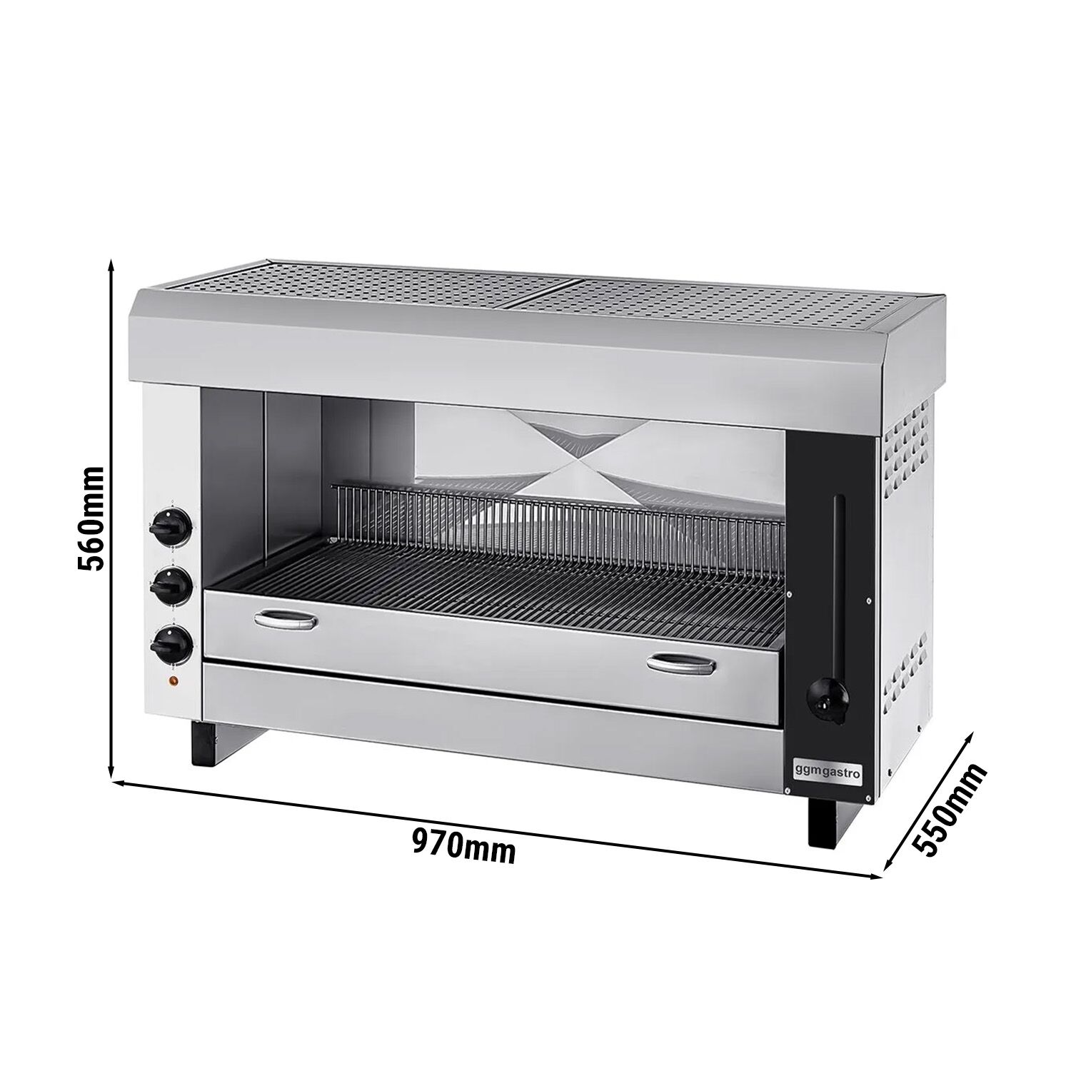 Electric Rise & Fall Salamander Grill PRO - 6kW - 400V