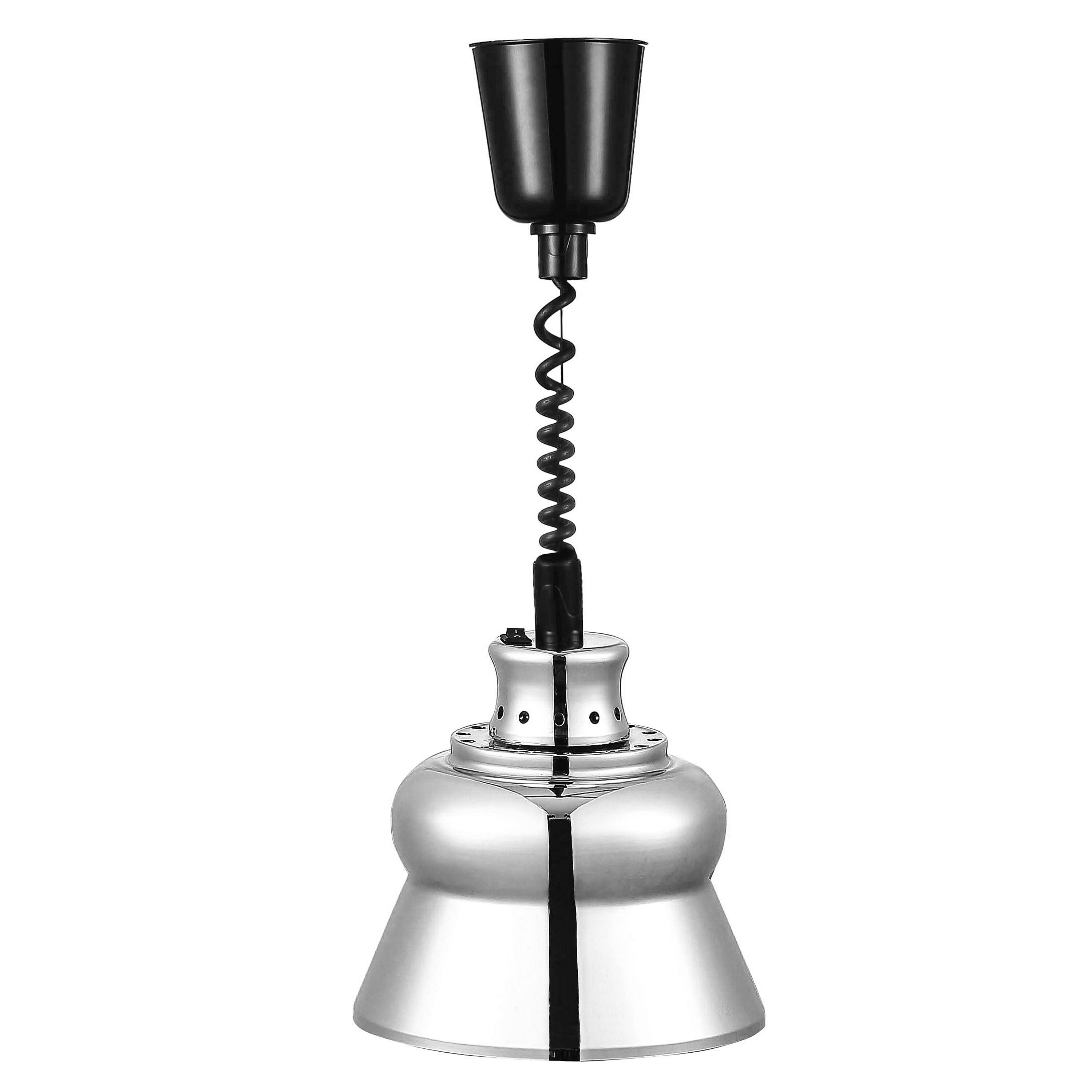Lampe chauffante infrarouge – Ø 228 mm – Argent
