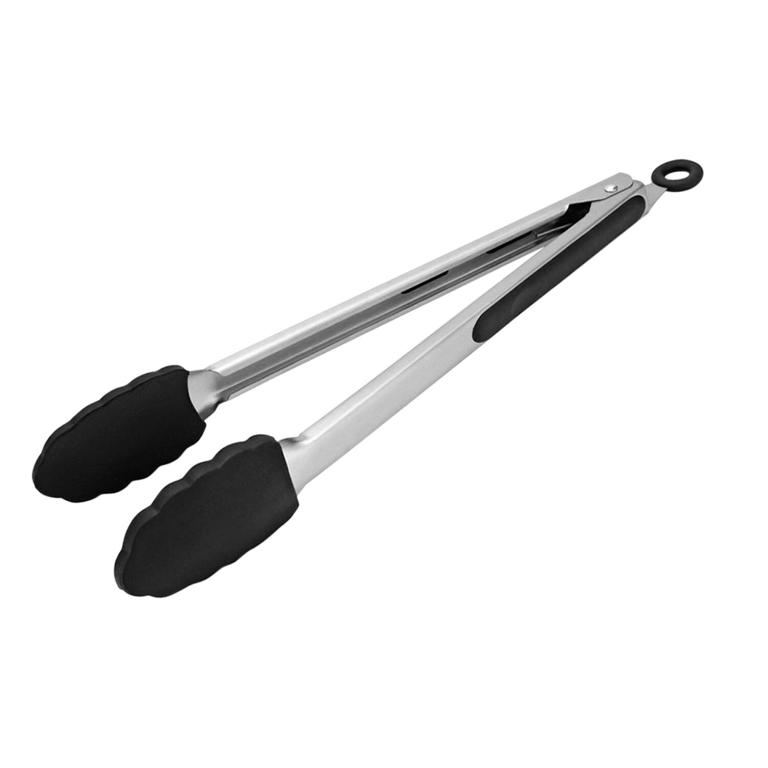 Pince de service – Embouts en silicone - Embouts dentelés - Longueur : 300mm - Acier inoxydable
