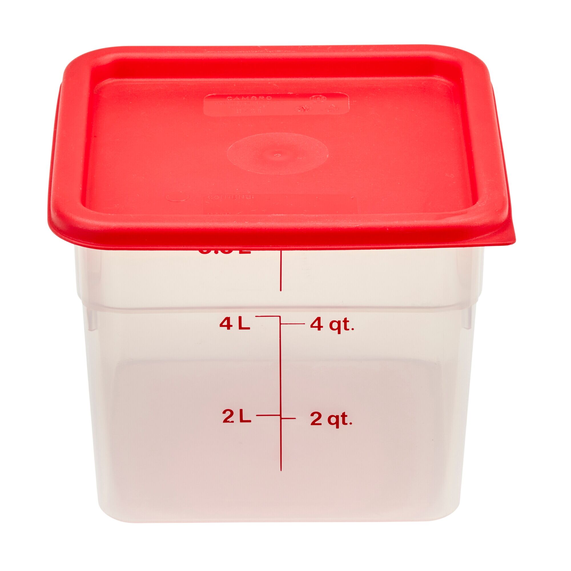 (6 pièces) CAMBRO | CAMSQUARES® – Récipient – 5,7 litres – transparent