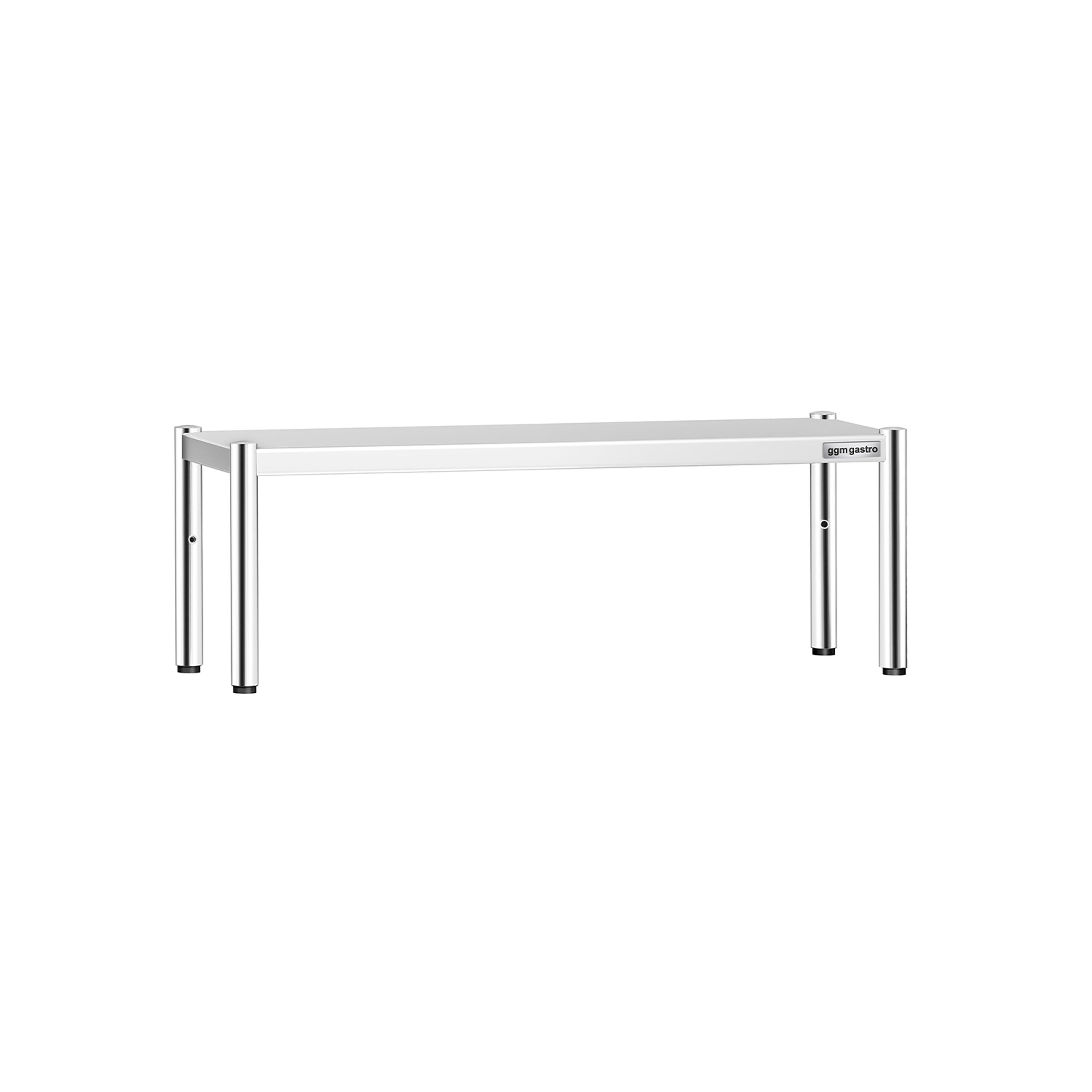 Étagère supérieure en inox – 1 niveau – 1415 × 370 mm – hauteur réglable