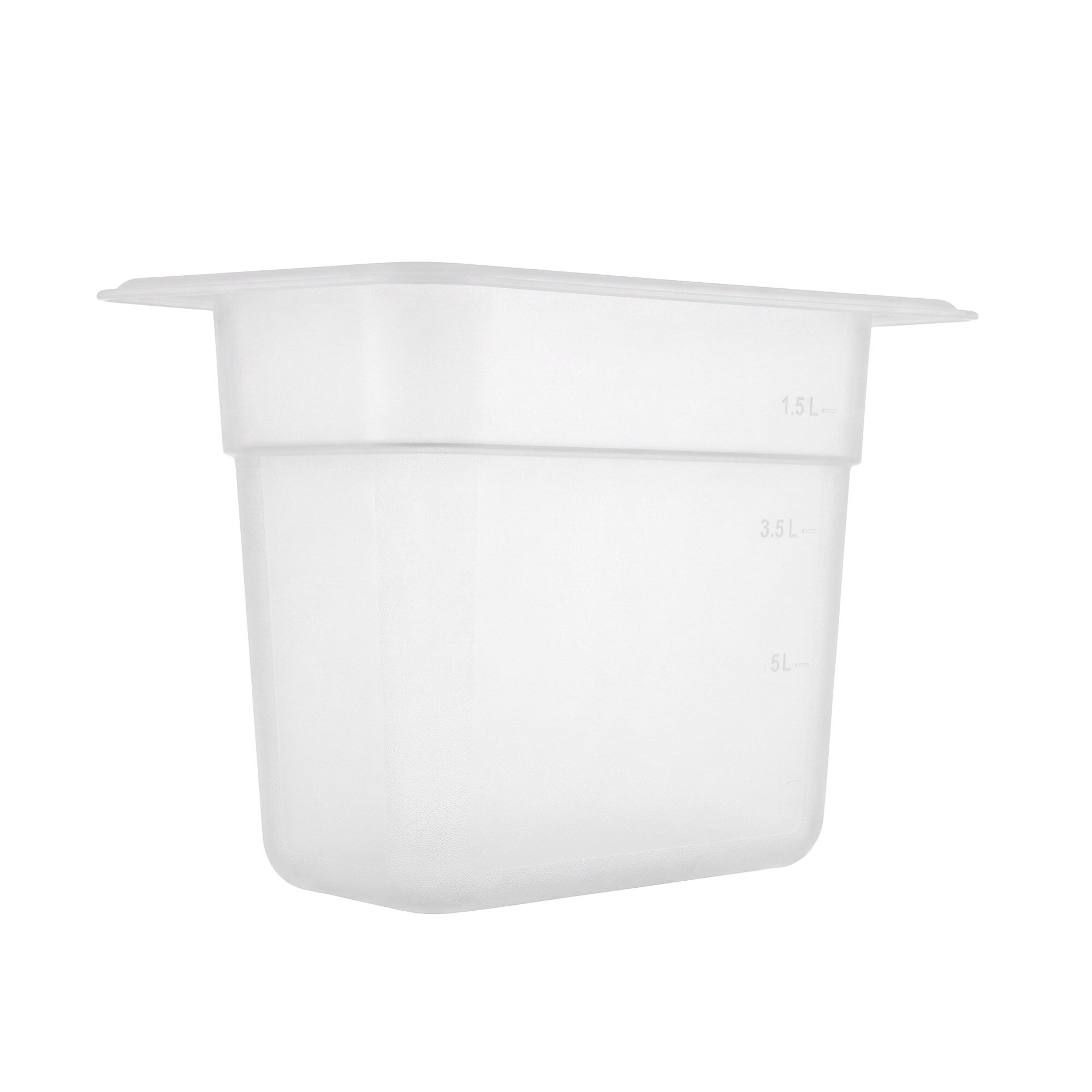 (12 pièces) Bac en Polypropylène - GN 1/9 - Translucide - 0,85 L - Hauteur : 100 mm