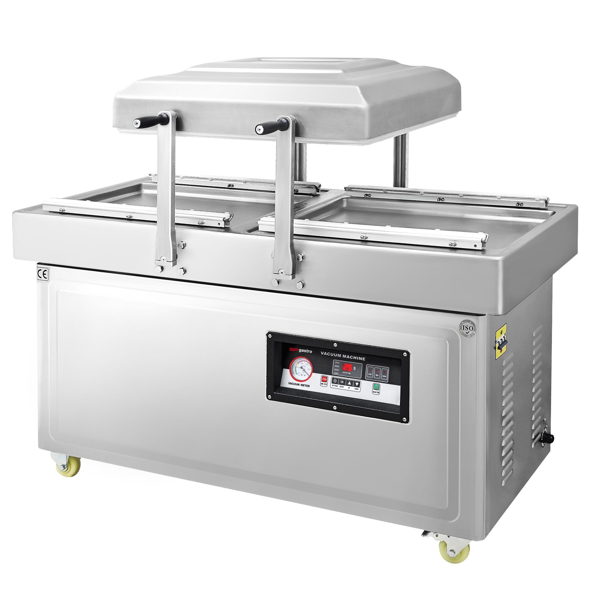 Machine sous vide à double cloche – 3 × 20 m³/h – 3 × 750 watts