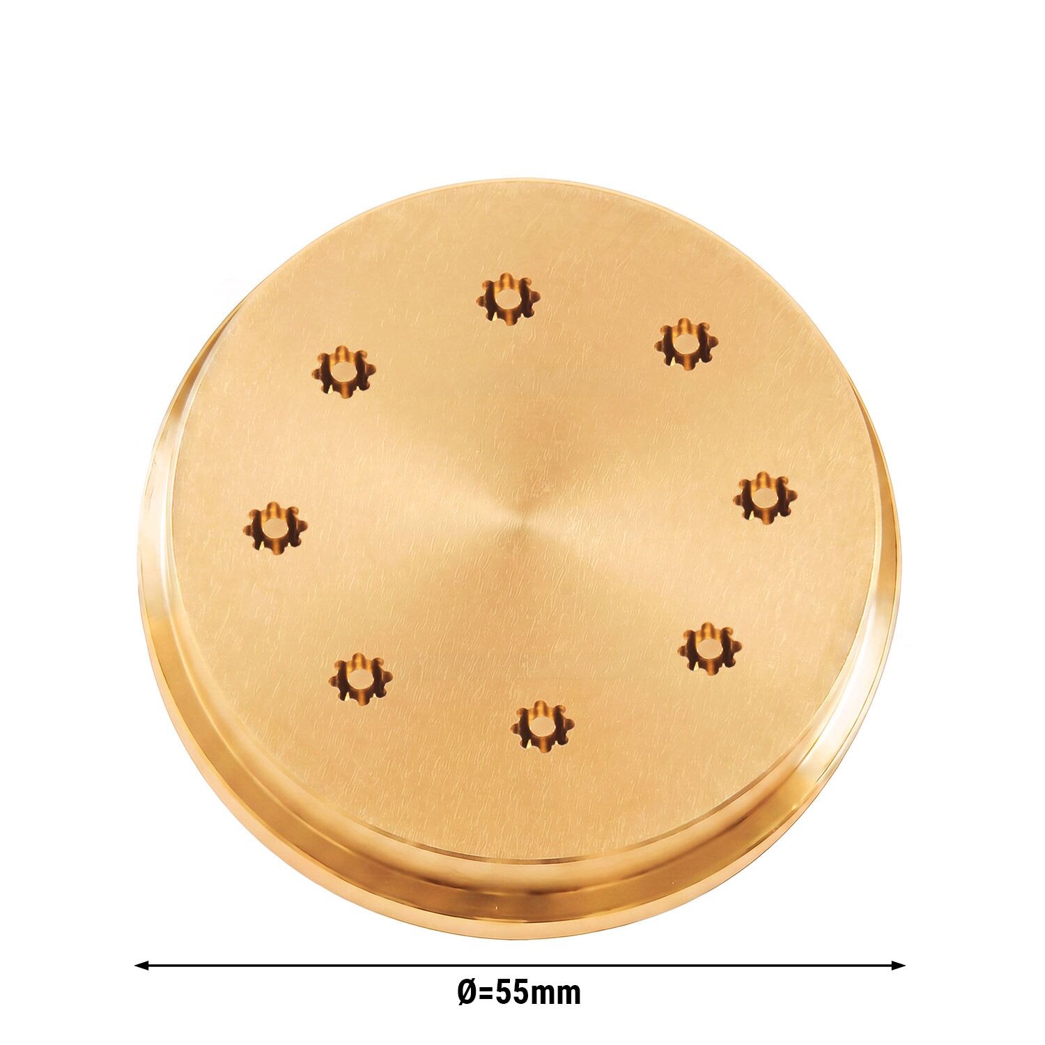 Brass Pasta Die (Bronze Finish) - Bucatini 5mm - fits NMH8 - Ø55mm