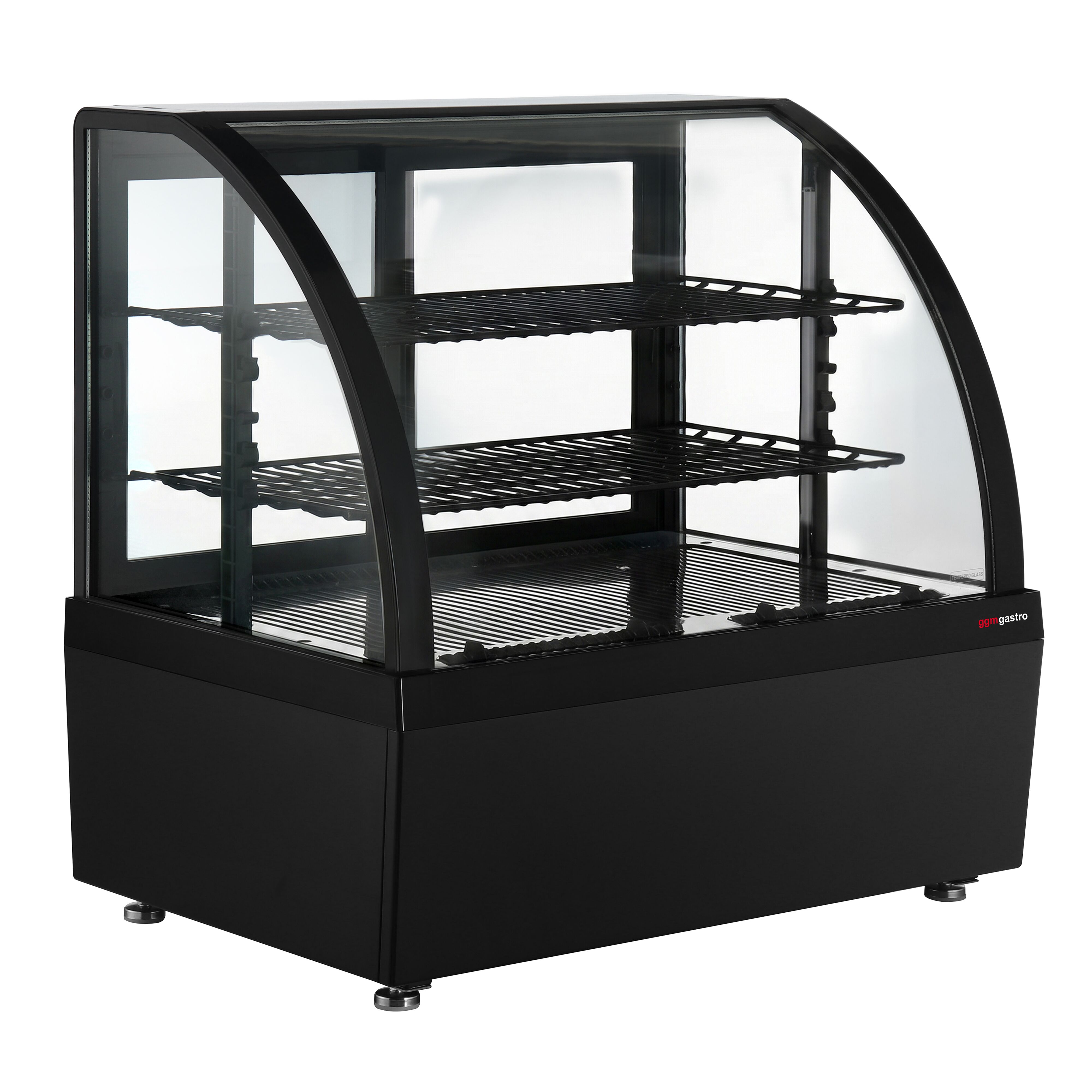 Tisch-Kühlvitrine - 100 Liter - 705mm - mit 2 Ablagen - LED Beleuchtung