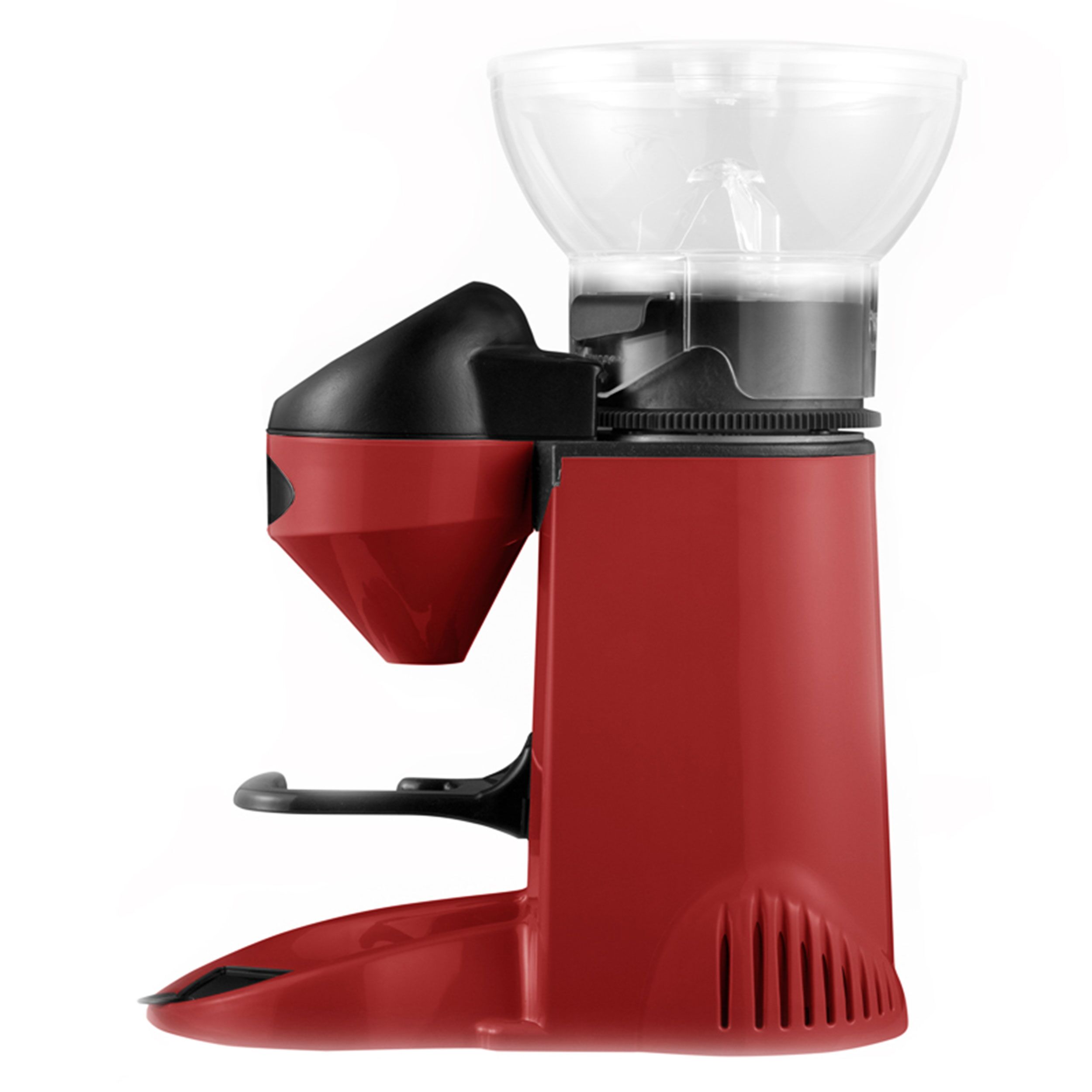 Commercial Coffee Grinder - 1kg - 77dB - with Dispenser (Doser) - Red