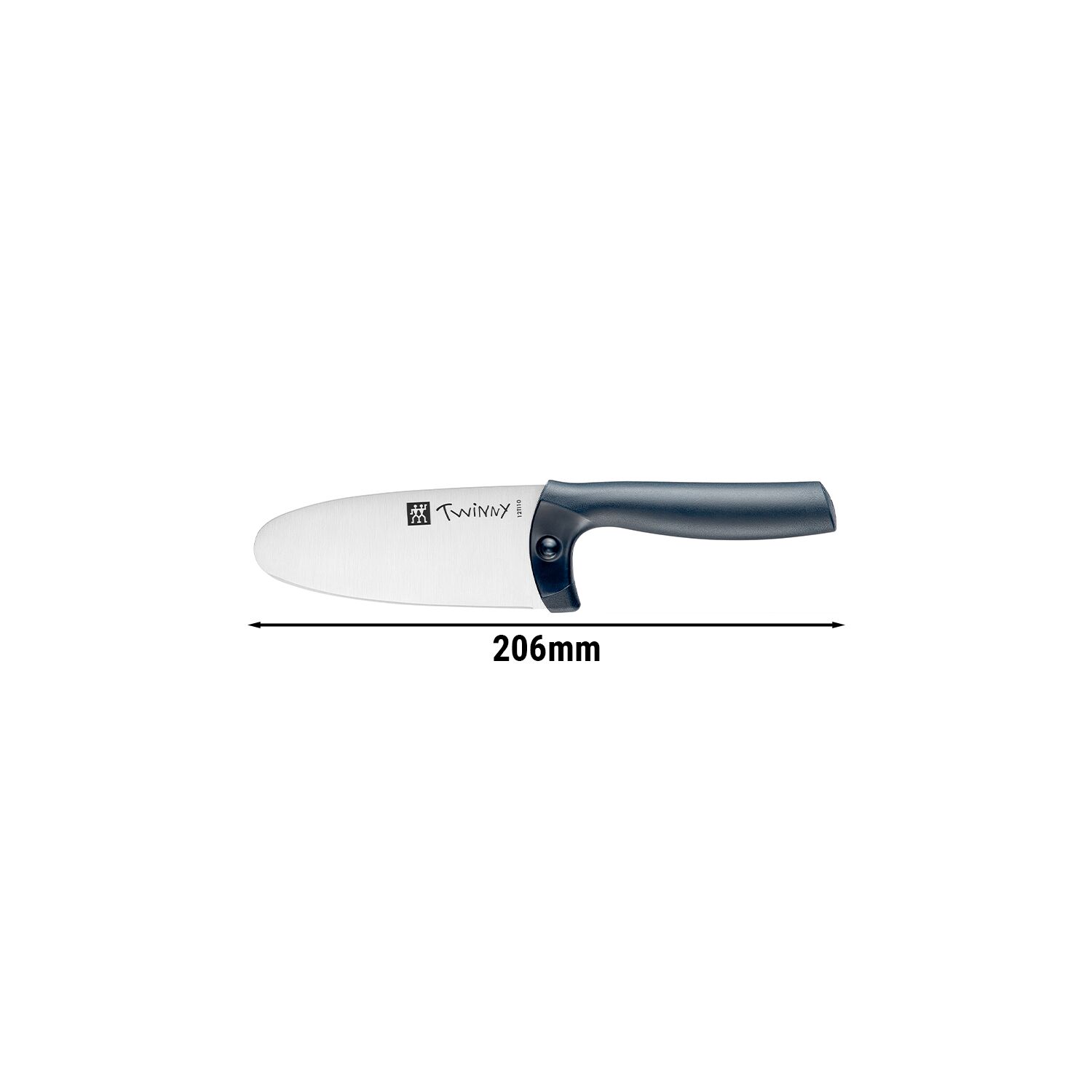 ZWILLING | Twinny Kids' Chef Knife 100 mm – Blue - Rounded Tip - Safety Guard