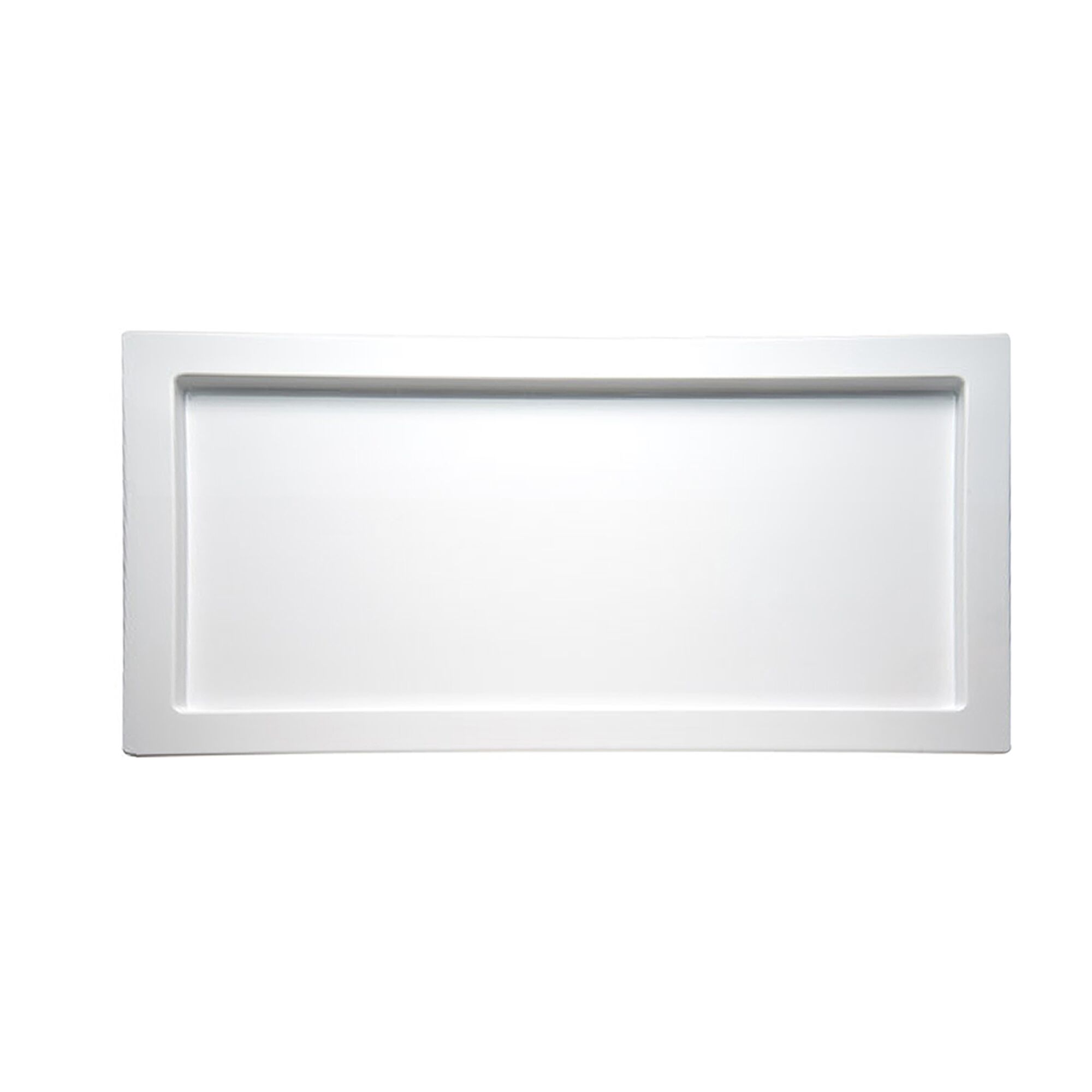 (6 pièces) Plateau GN 1/3 – FRAMES – Mélamine – Hauteur : 20 mm – Blanc