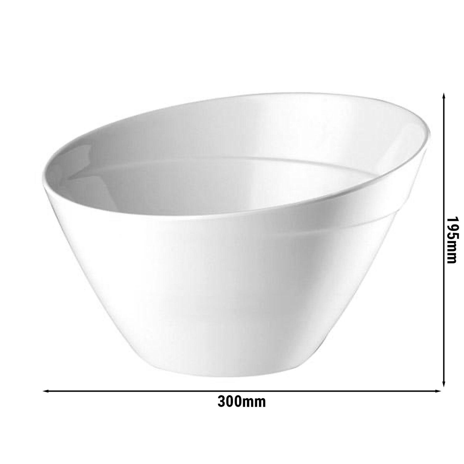 (6 pcs) Coupe - BALANCE - Mélamine - 5L - carré - 300x300mm - Profondeur : 195mm - Blanc