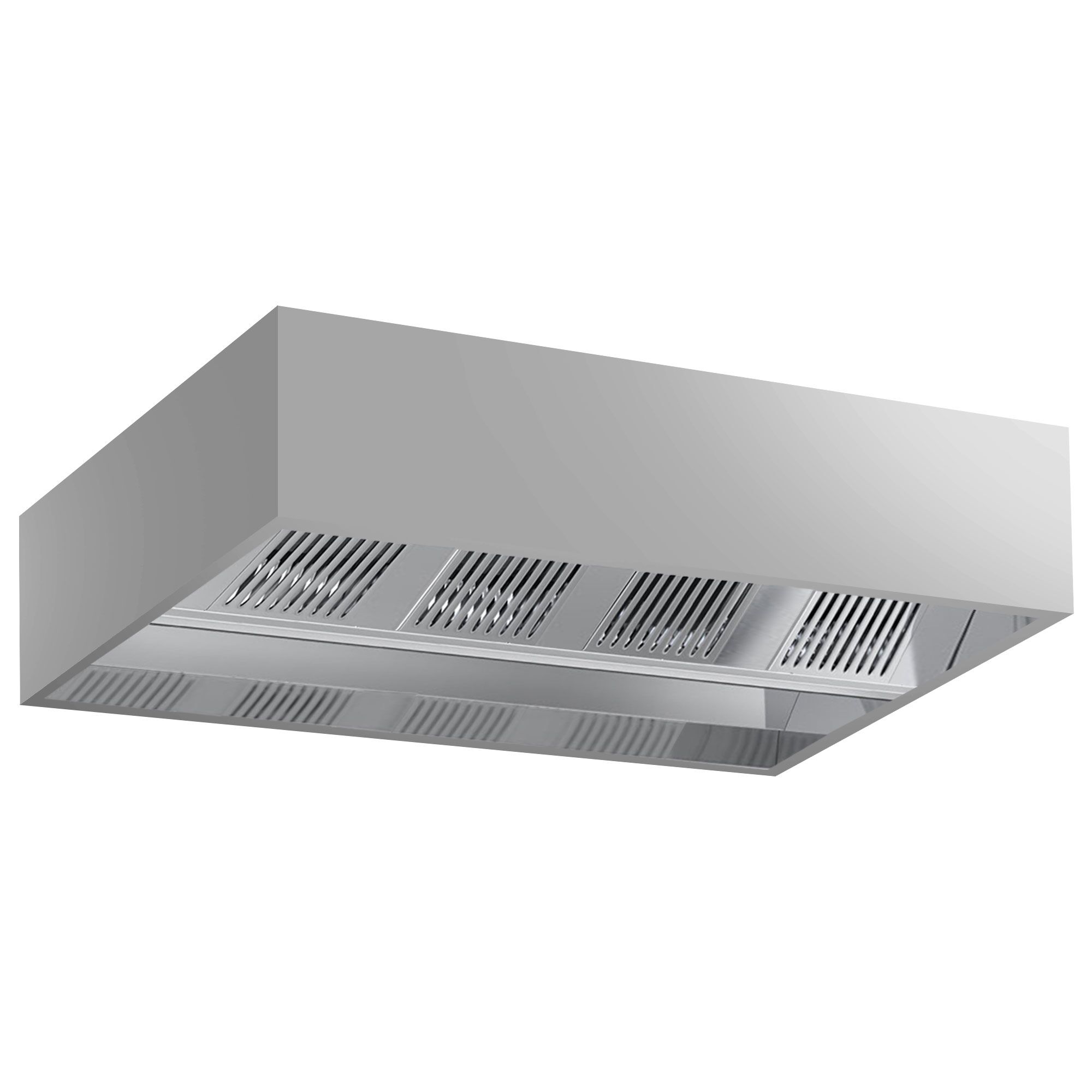 Hotte de plafond à induction - 2500 mm - sans moteur - avec filtre