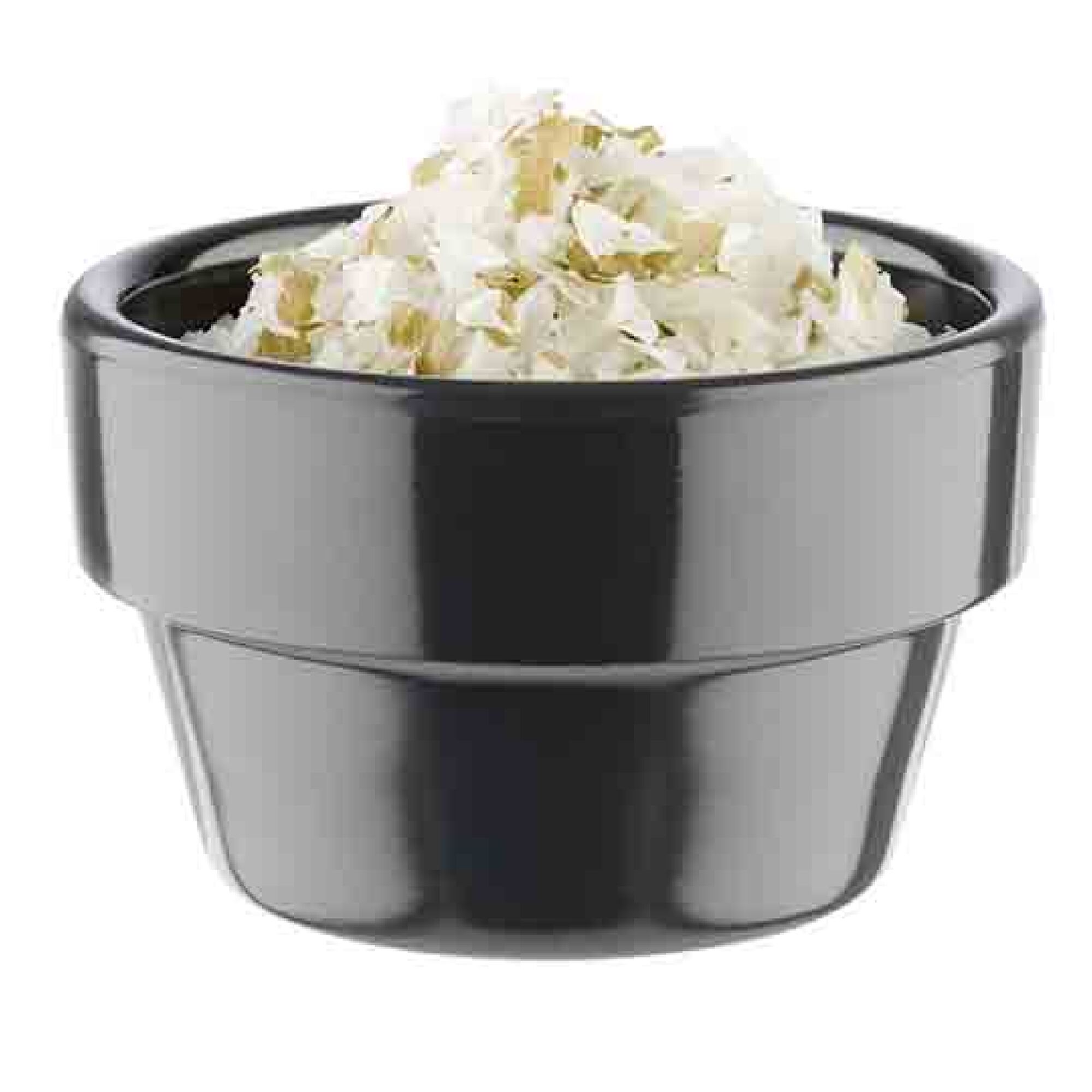 (60 pièces) Coupelles à sauce - FLOWER POT - Melamine - 40 ml - Ø 60 mm - Gris
