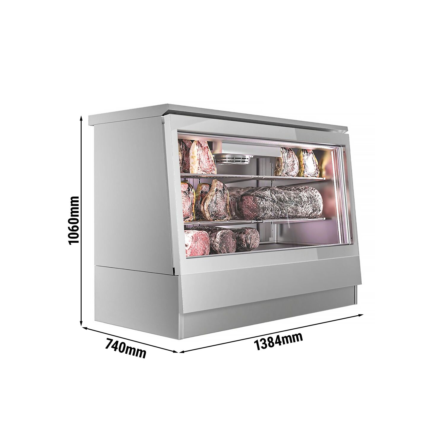 Dry Aging Cave de maturation de viande - 1384x740mm