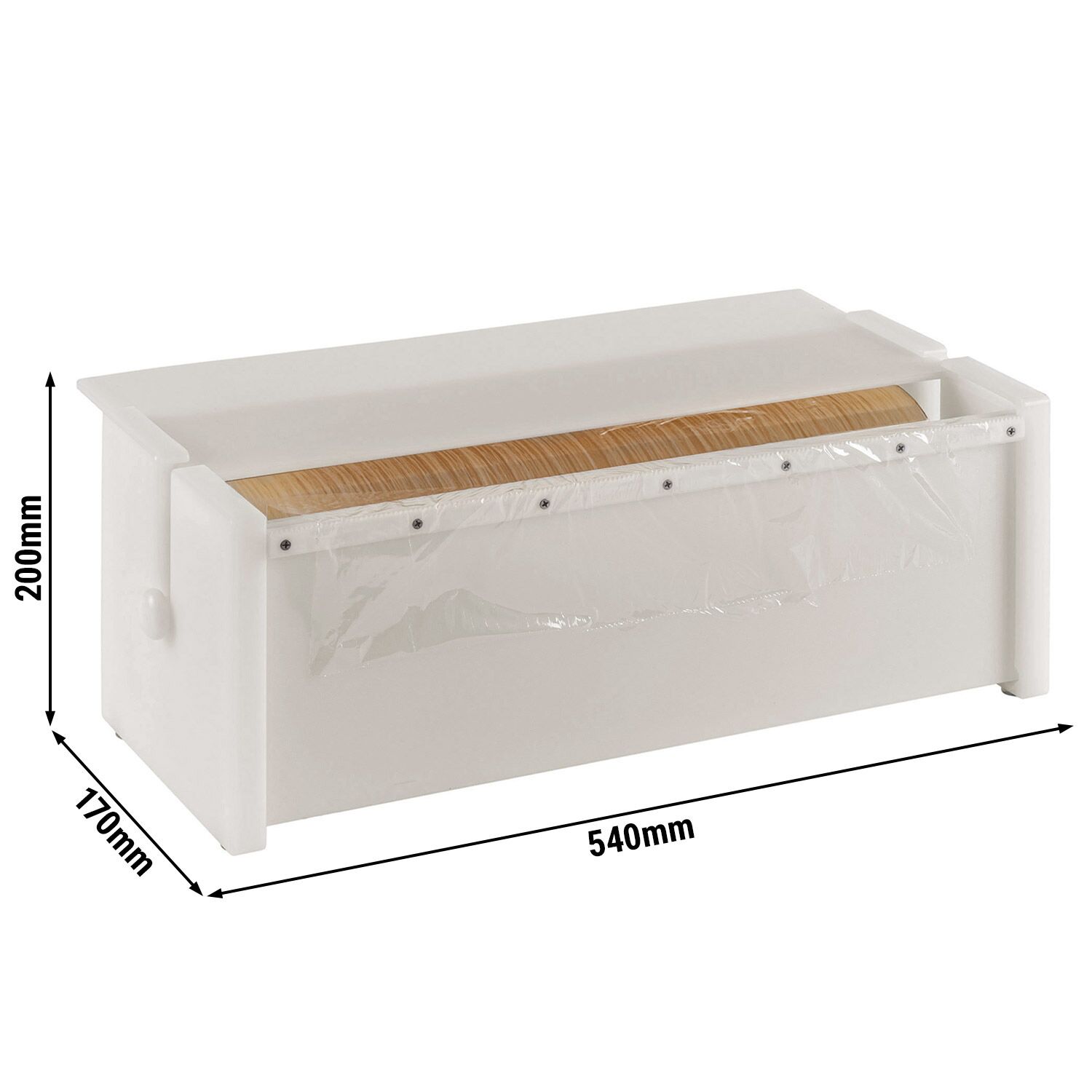 Distributeur de film alimentaire - Plastique - Laize: 540mm - Dispositif de coupure