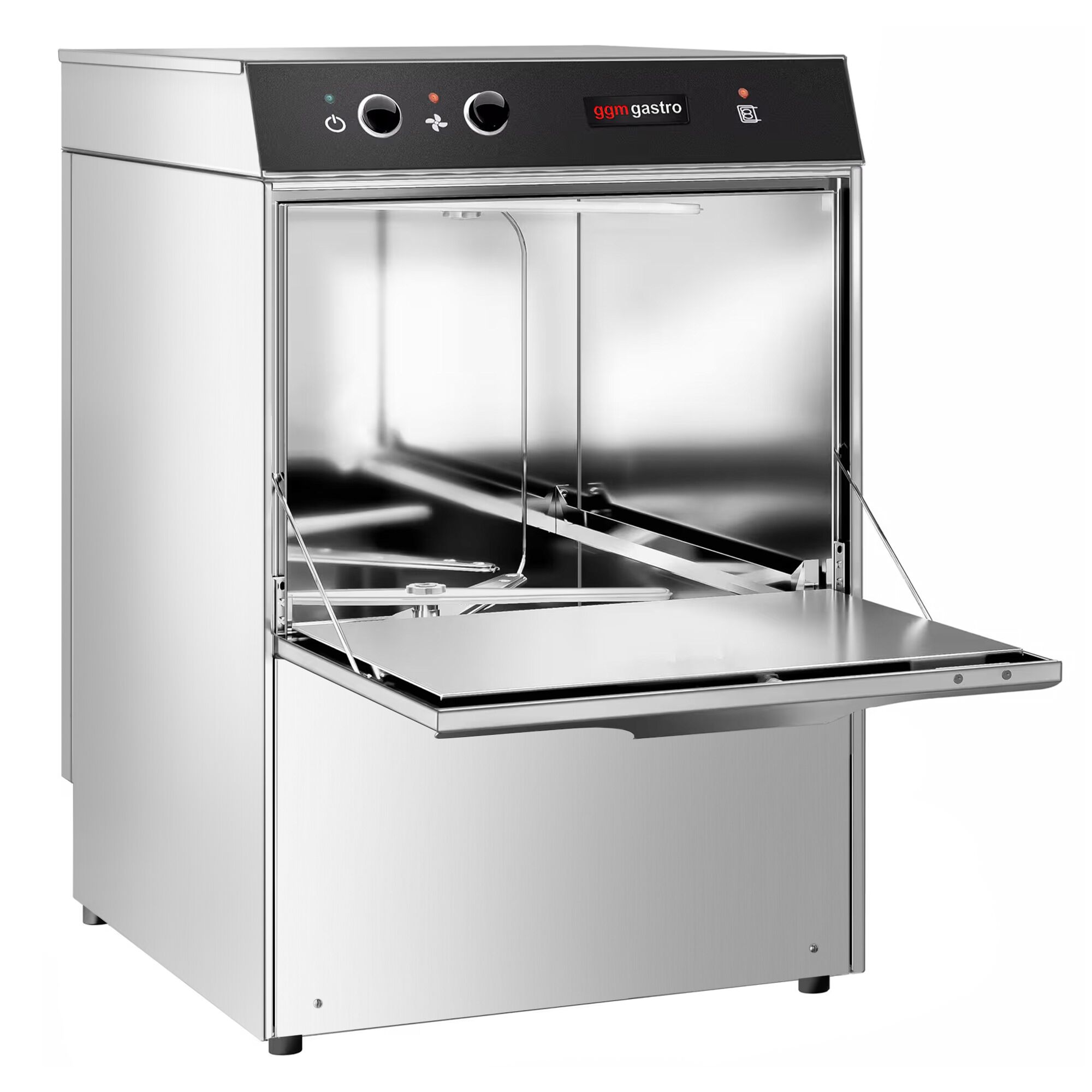 Glazenspoelmachine - 40x40cm - Mechanisch - 2,97kW - met wasmiddeldoseerpomp & naglansmiddeldoseerpomp