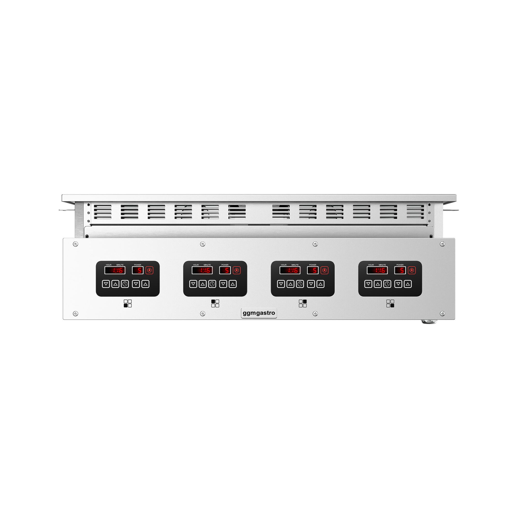 Fourneau à induction - 12kW - 4 foyers - encastrable