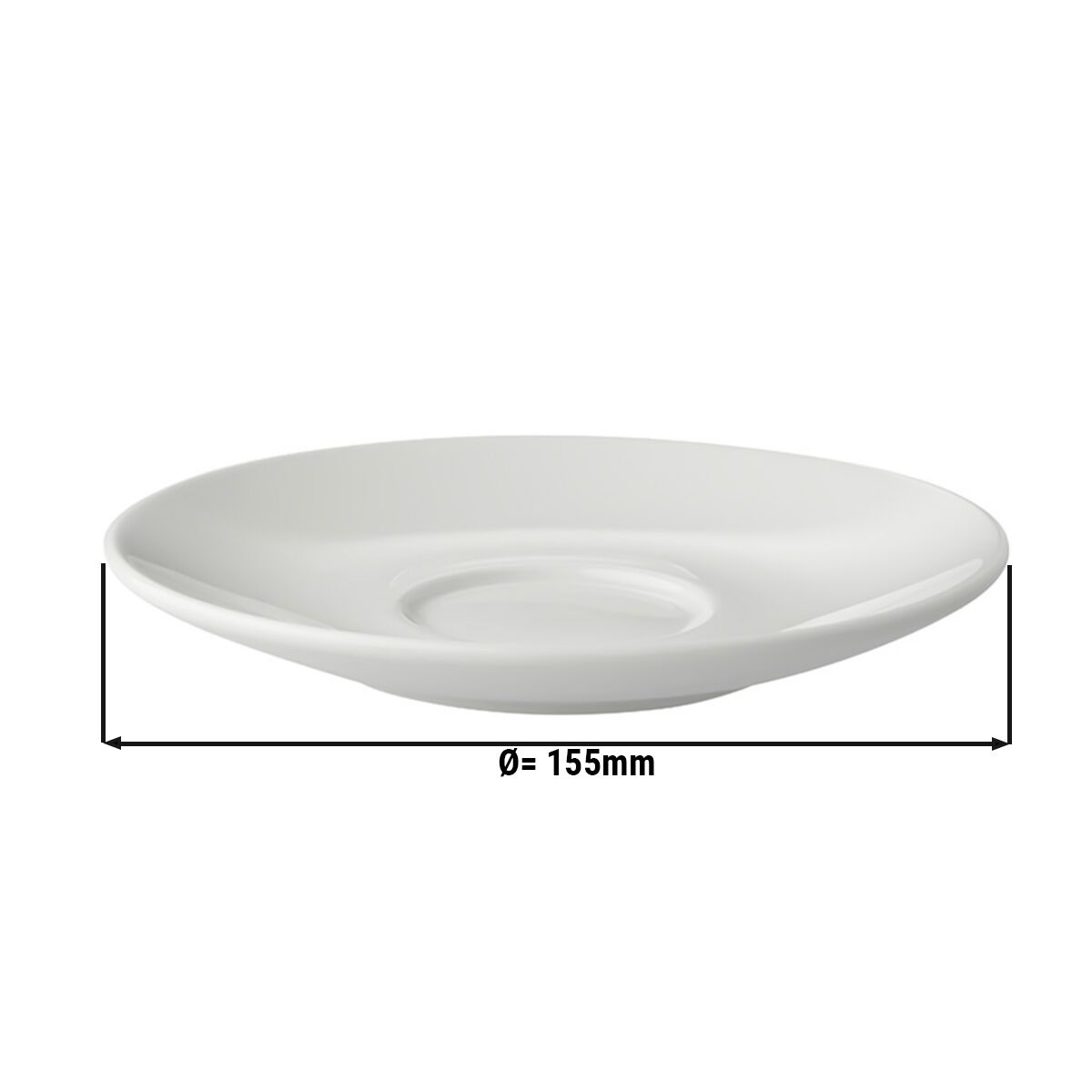 (6 pièces) BART - Soucoupe pour soupe - Ø 15,5 cm - Ivoire