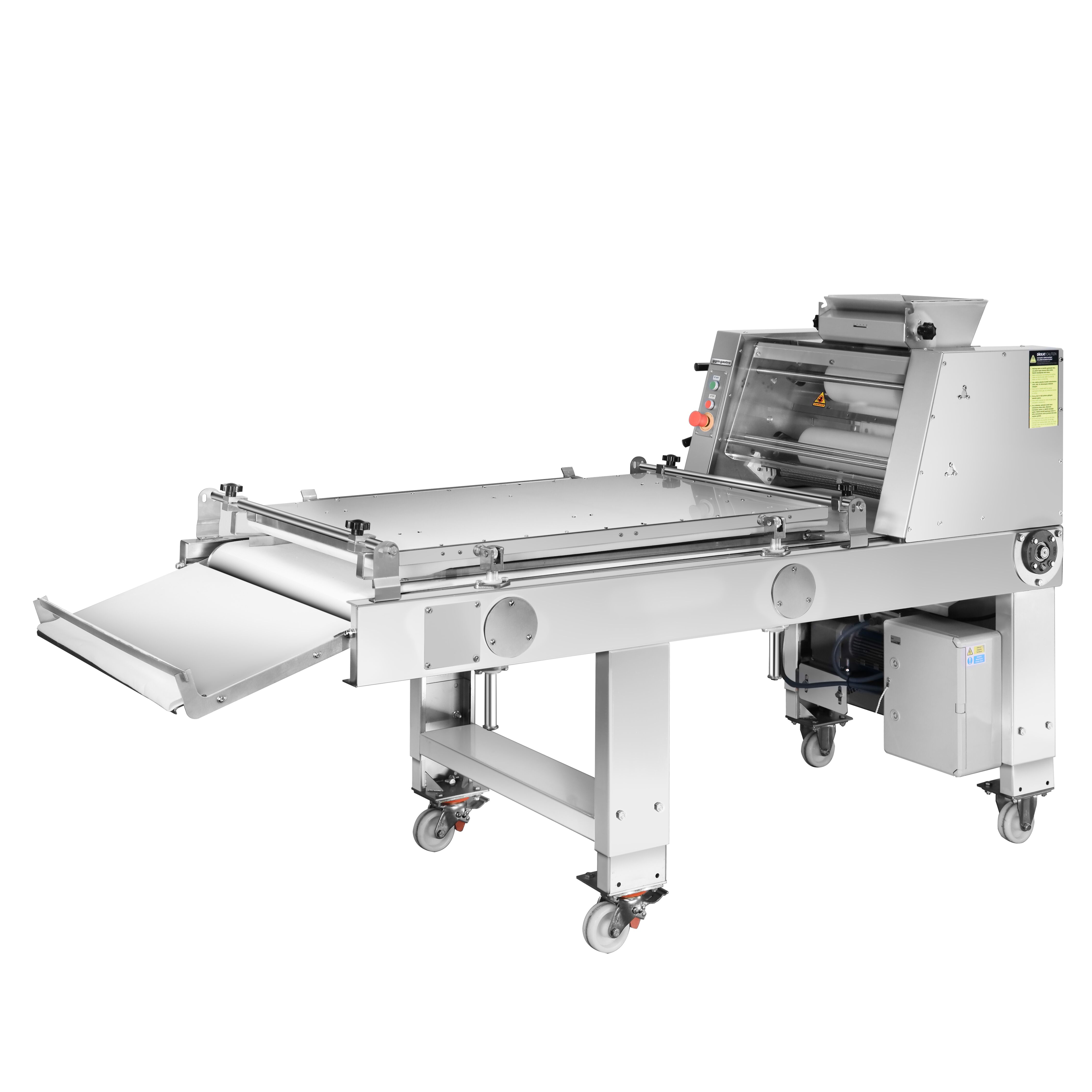 Commercial Baguette Moulder - with Conveyor Belt - 4 cylinders - 550W - 3000 pcs/h
