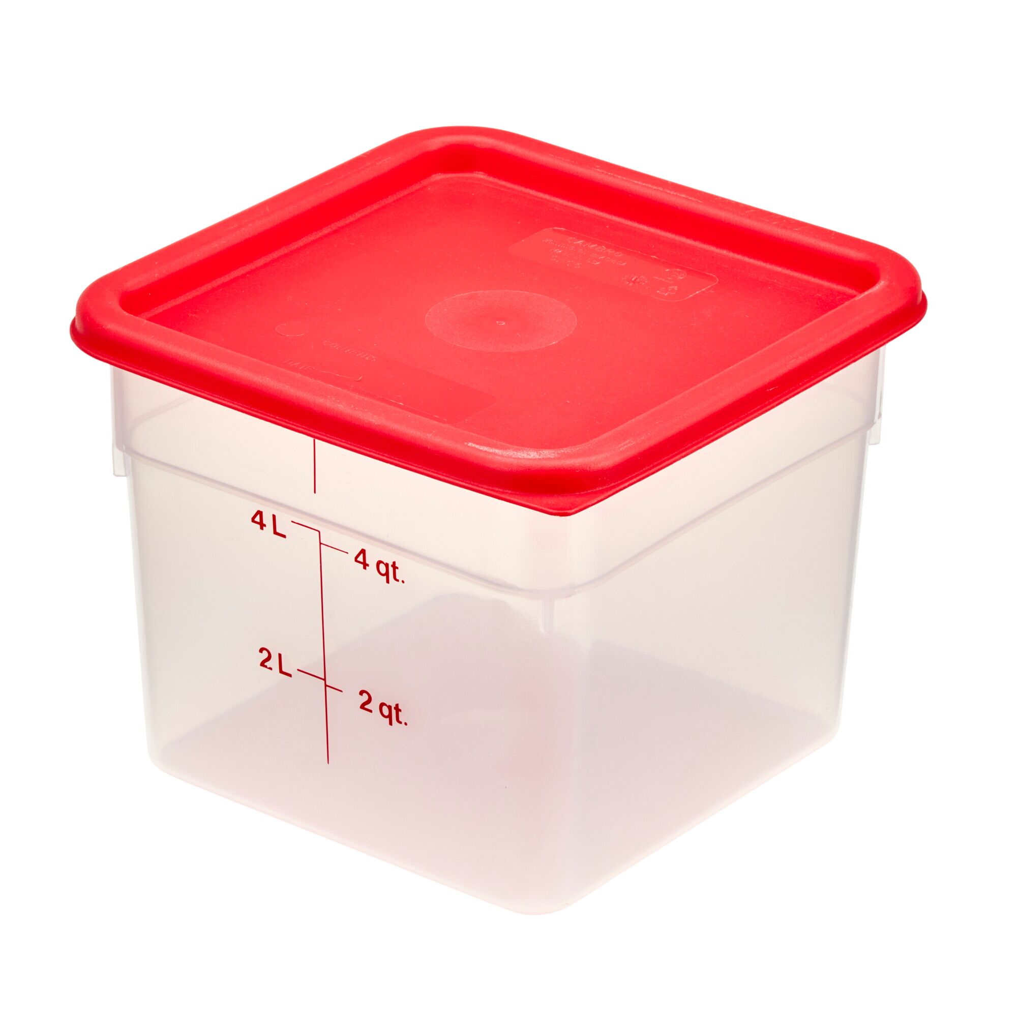 (6 pièces) CAMBRO | CAMSQUARES® – Récipient – 5,7 litres – transparent